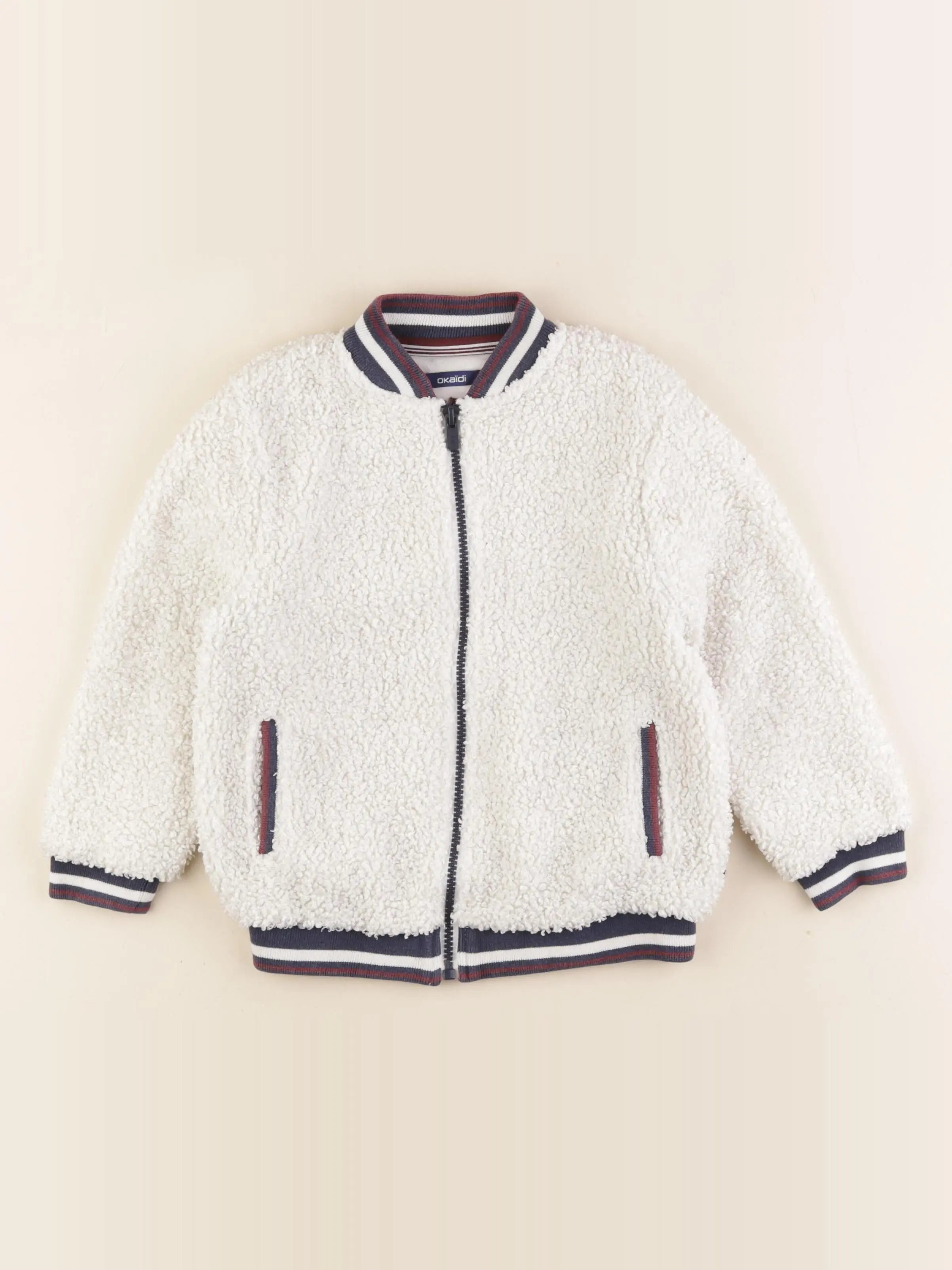 Okaidi - veste blanc - 5 ans