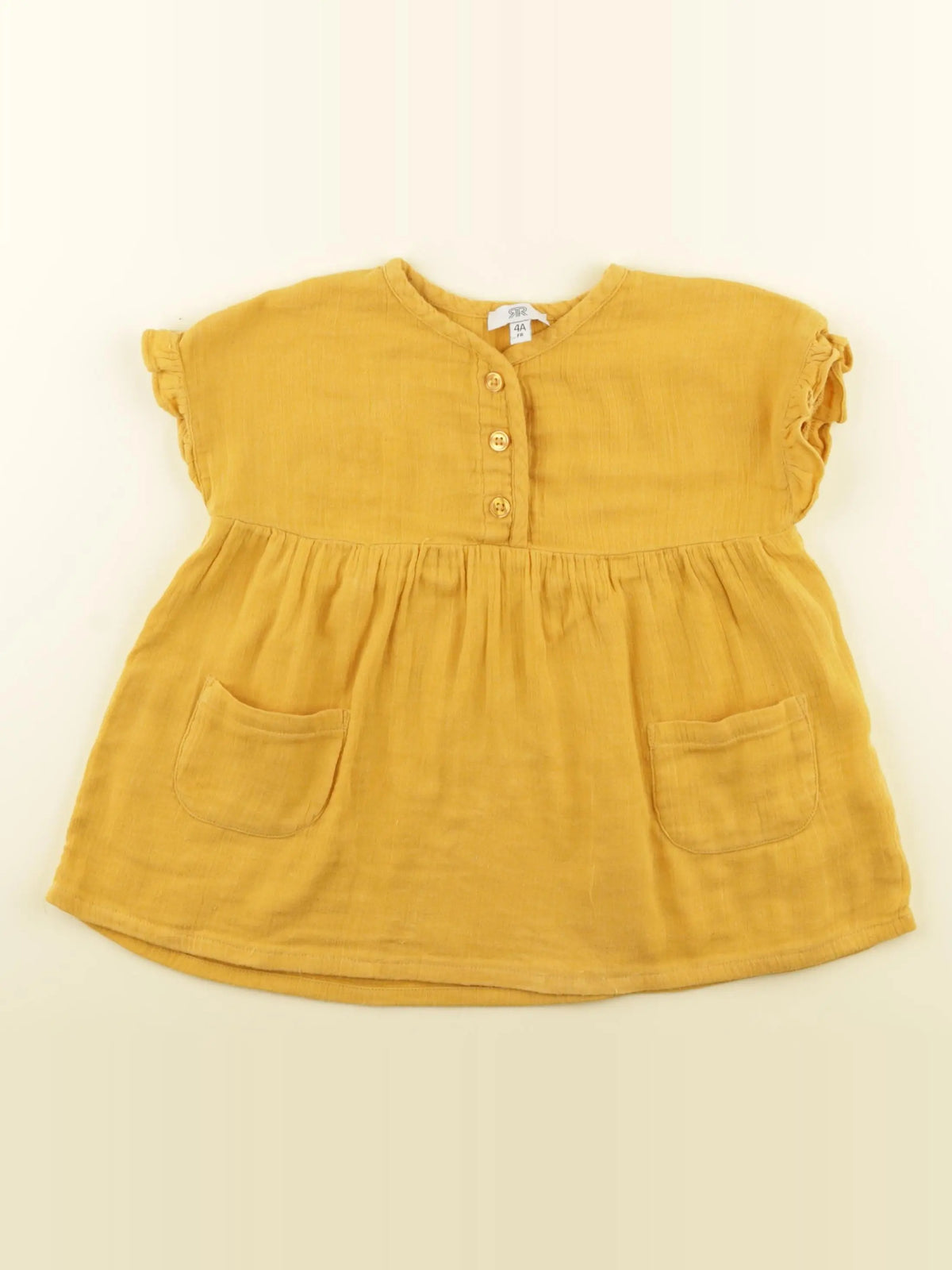 La Redoute - blouse jaune - 4 ans