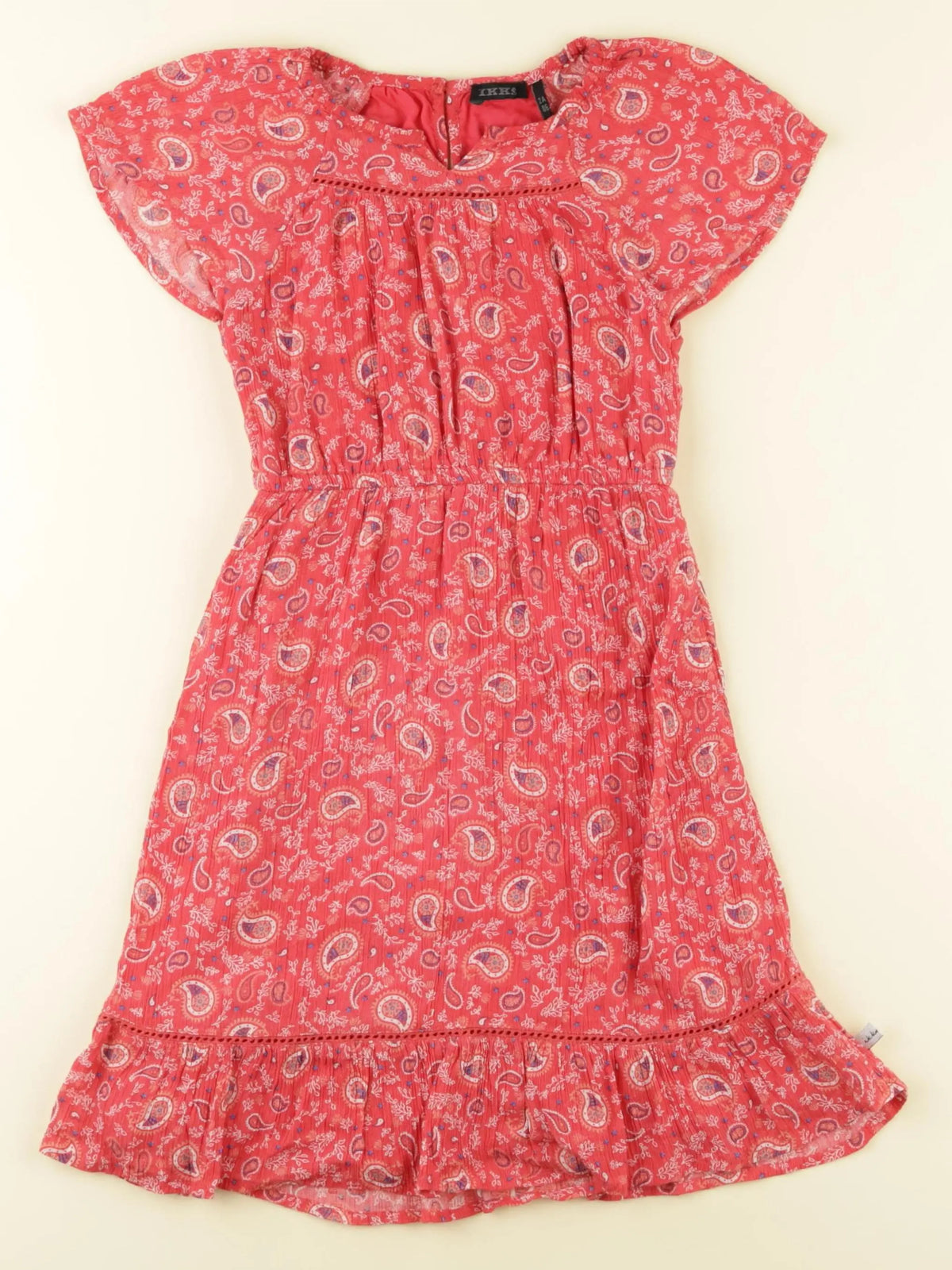 IKKS - robe longue rouge - 2 ans