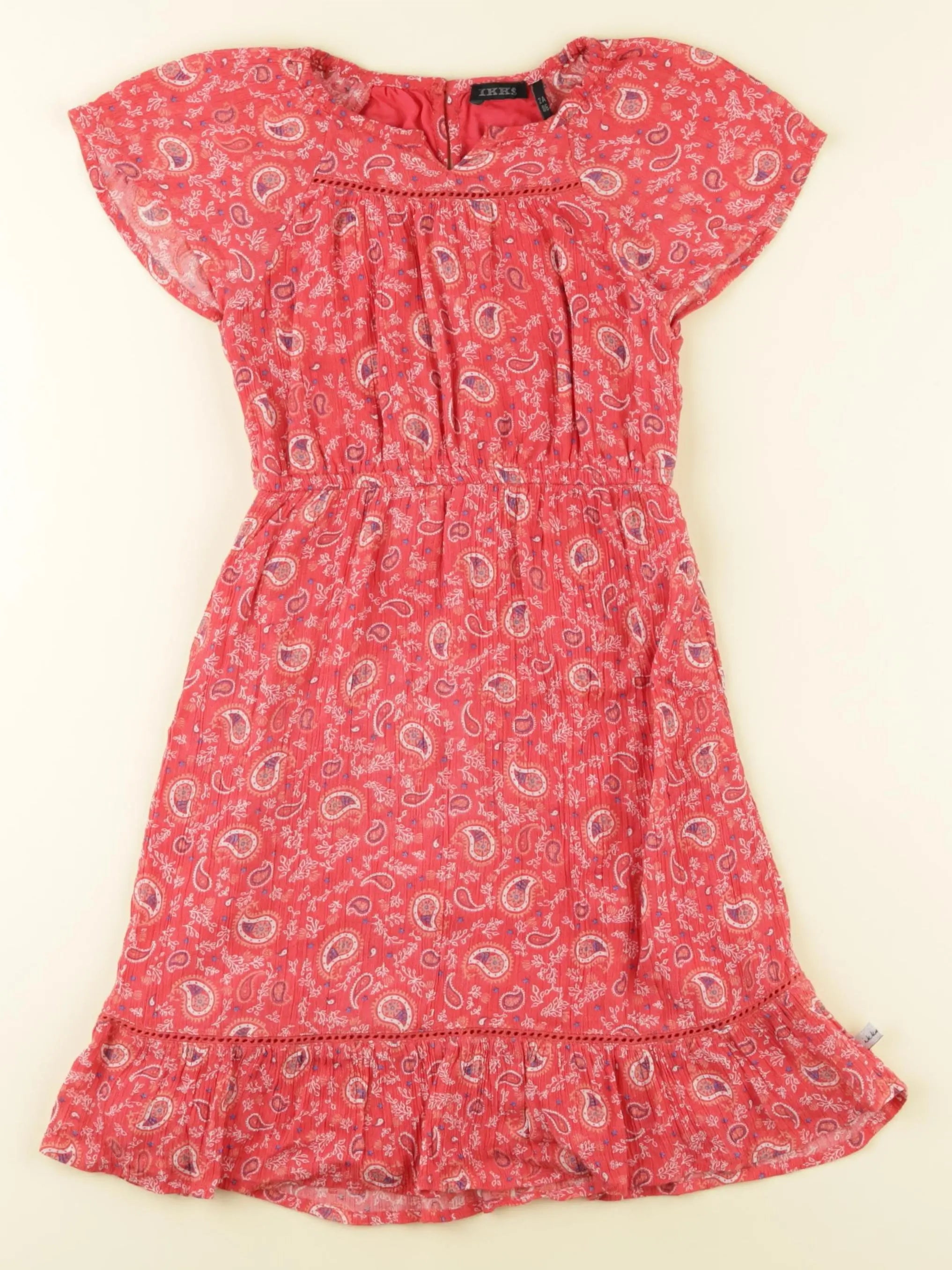 IKKS - robe longue rouge - 2 ans