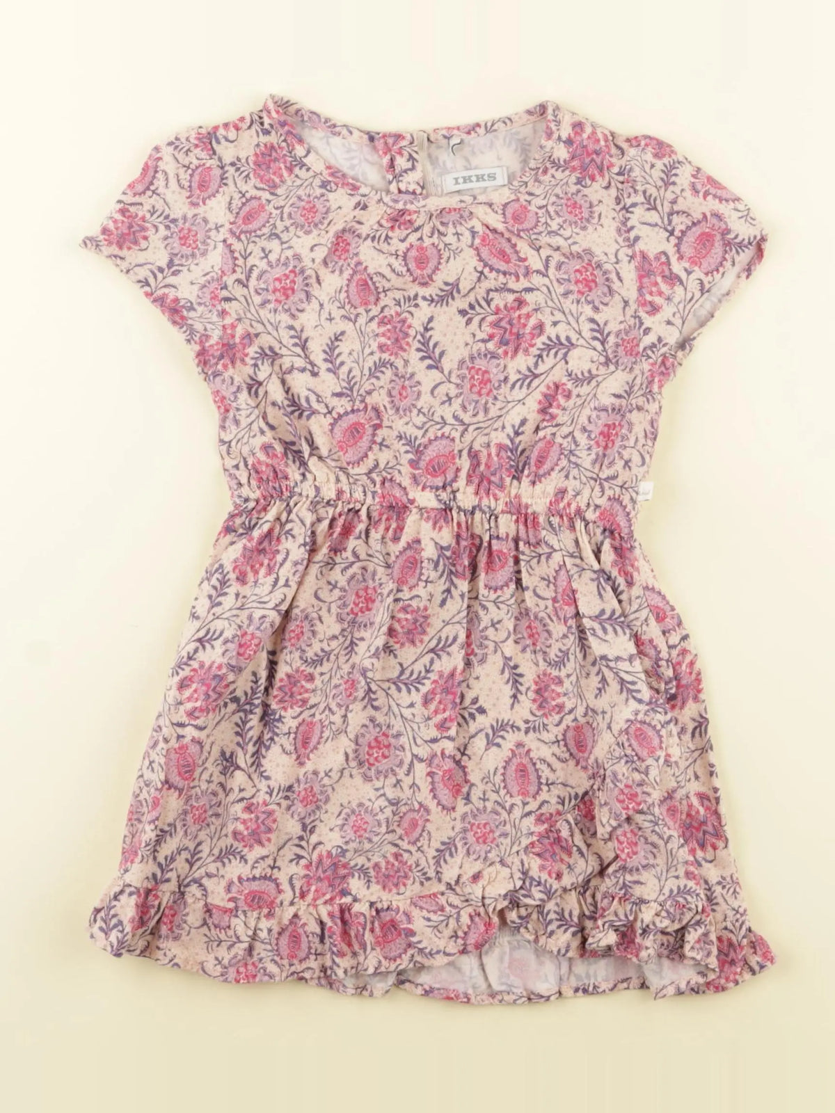 IKKS - robe rose, violet - 2 ans