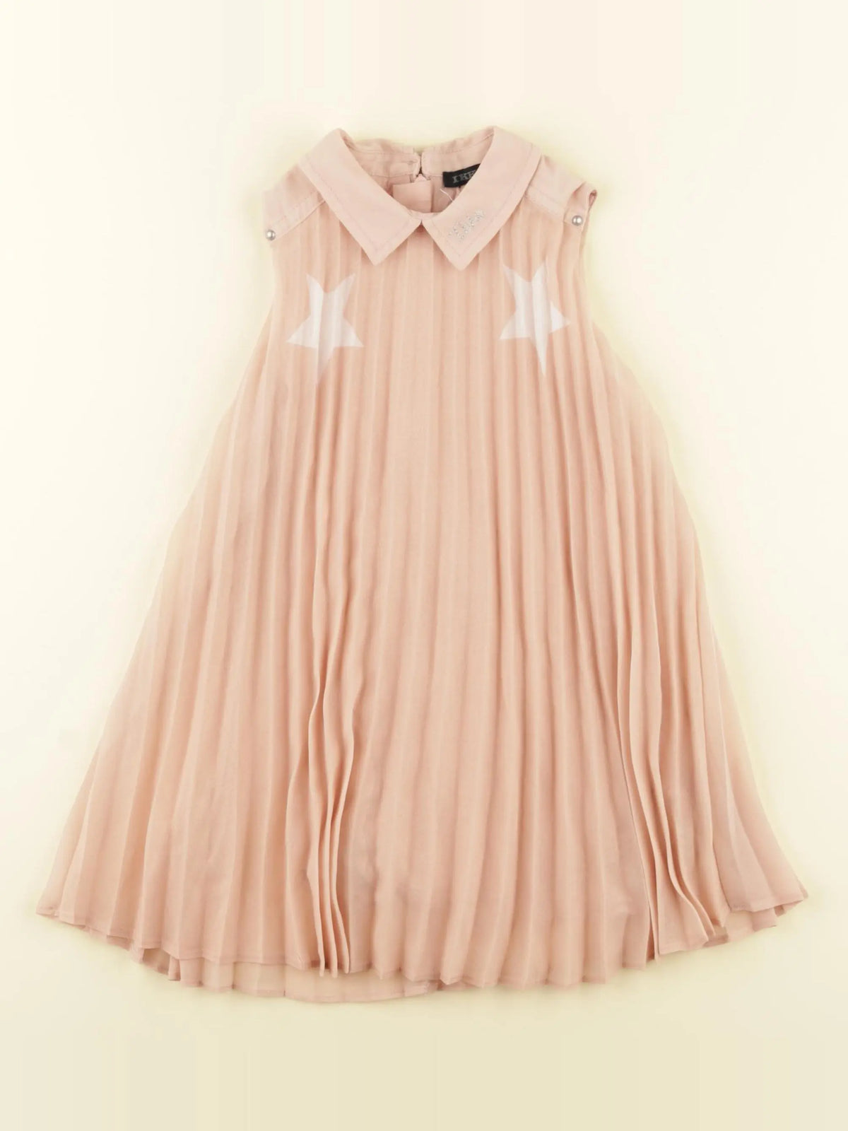 IKKS - robe rose, argent - 2 ans