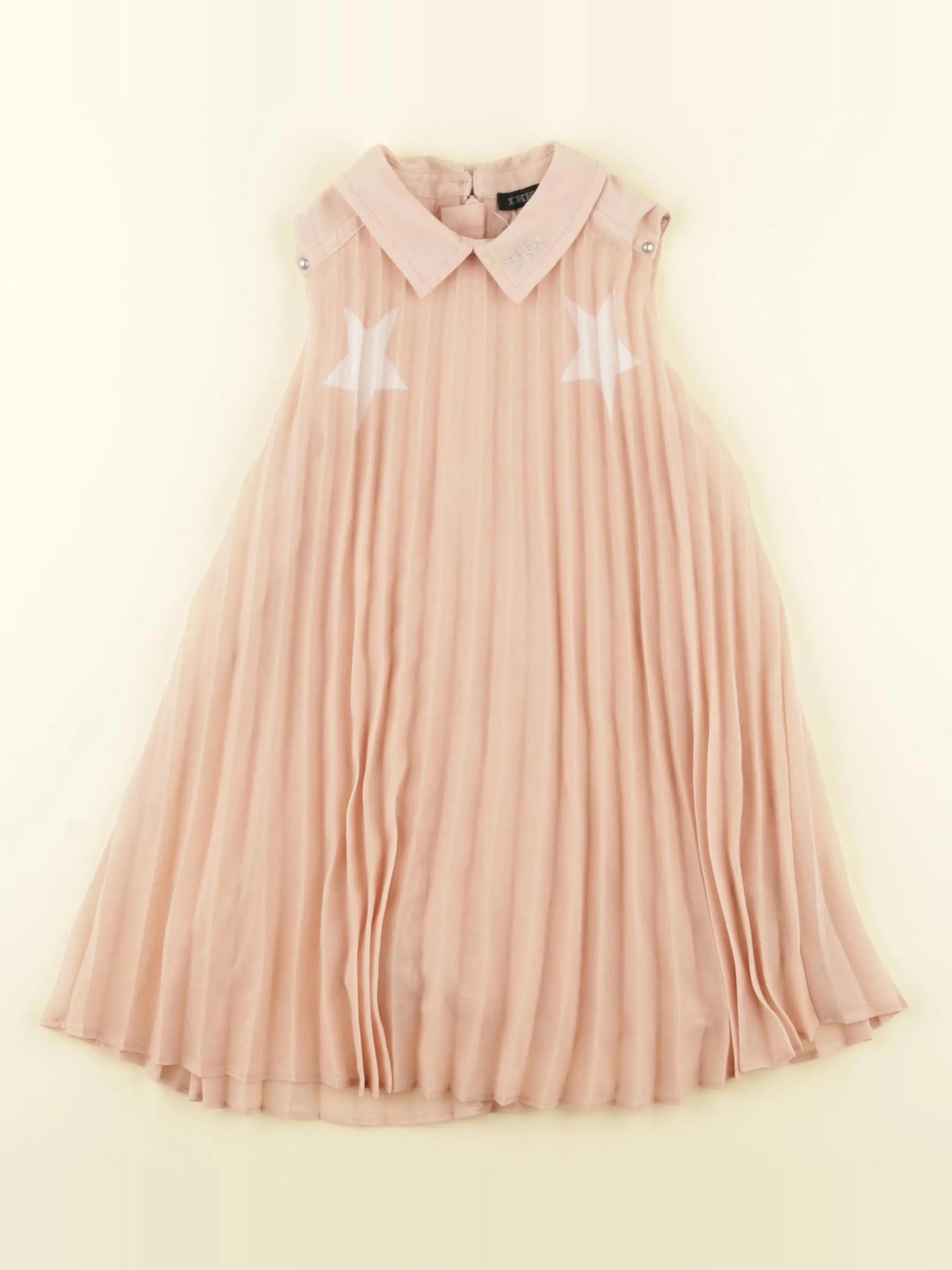 IKKS - robe rose, argent - 2 ans