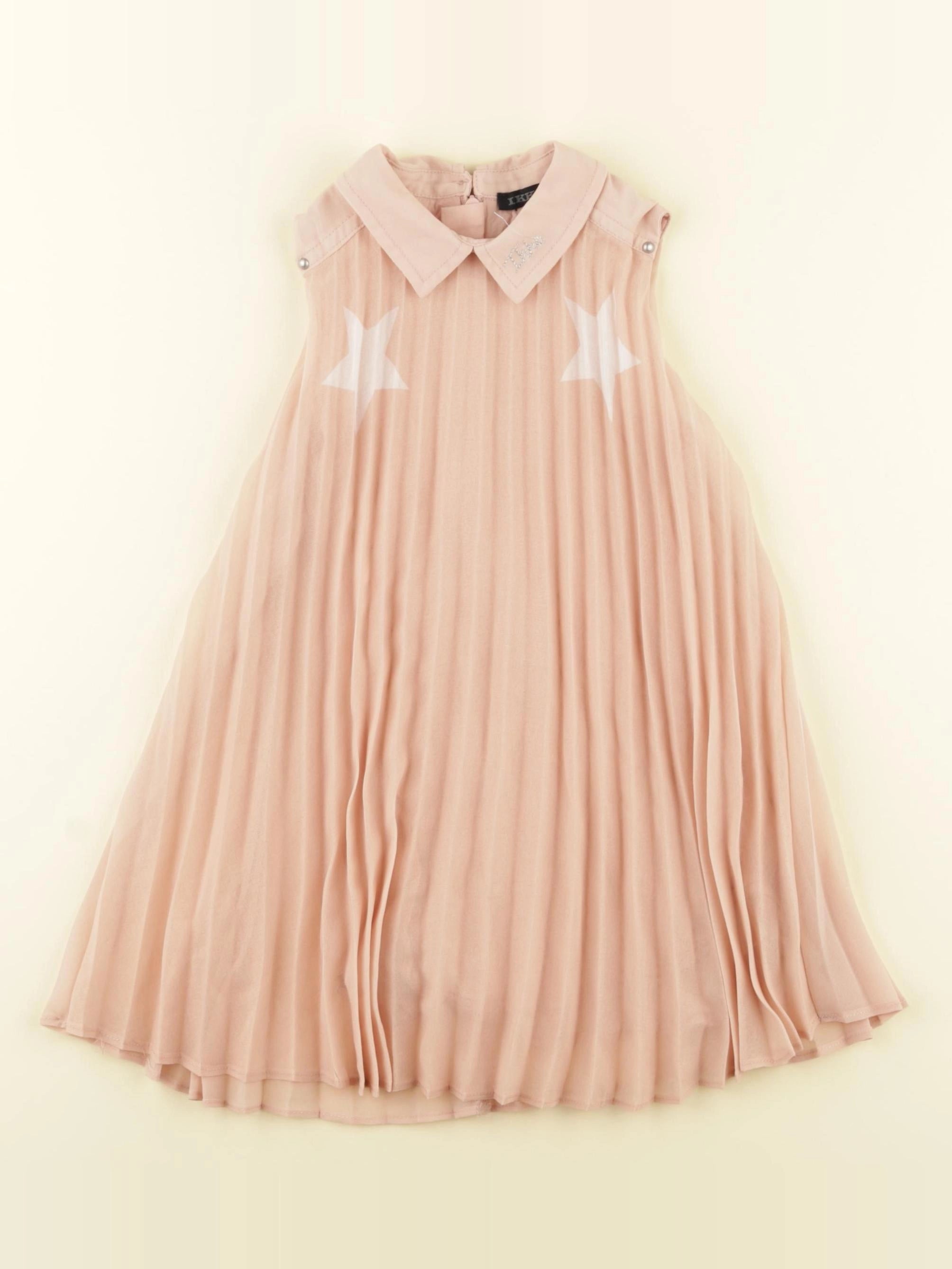 IKKS - robe rose, argent - 2 ans