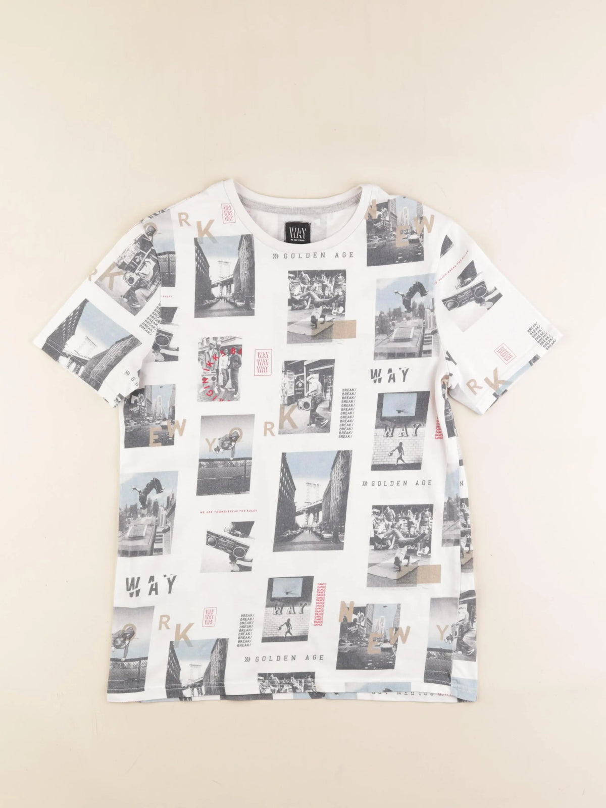 IKKS - tee-shirt multicolore - 14 ans