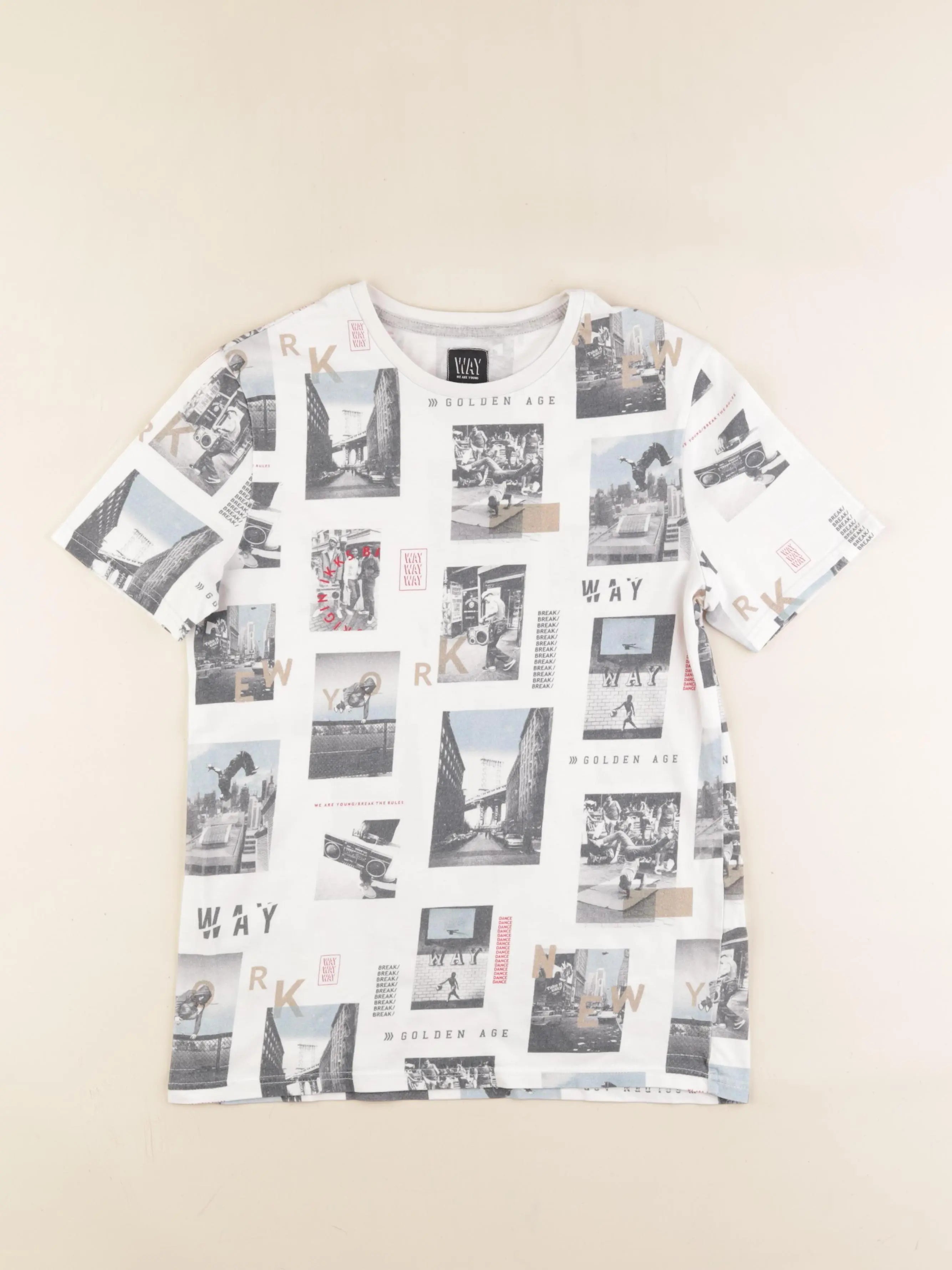 IKKS - tee-shirt multicolore - 14 ans