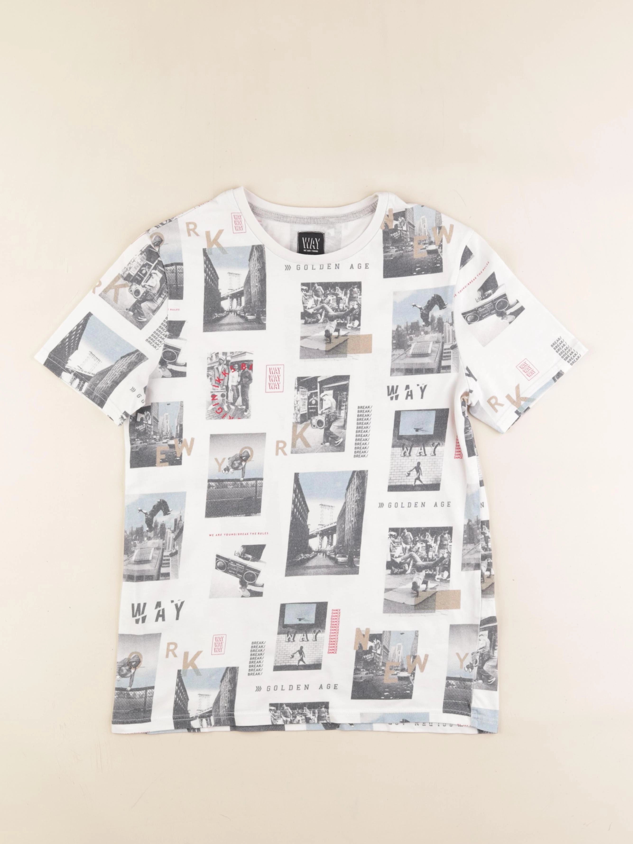 IKKS - tee-shirt multicolore - 14 ans