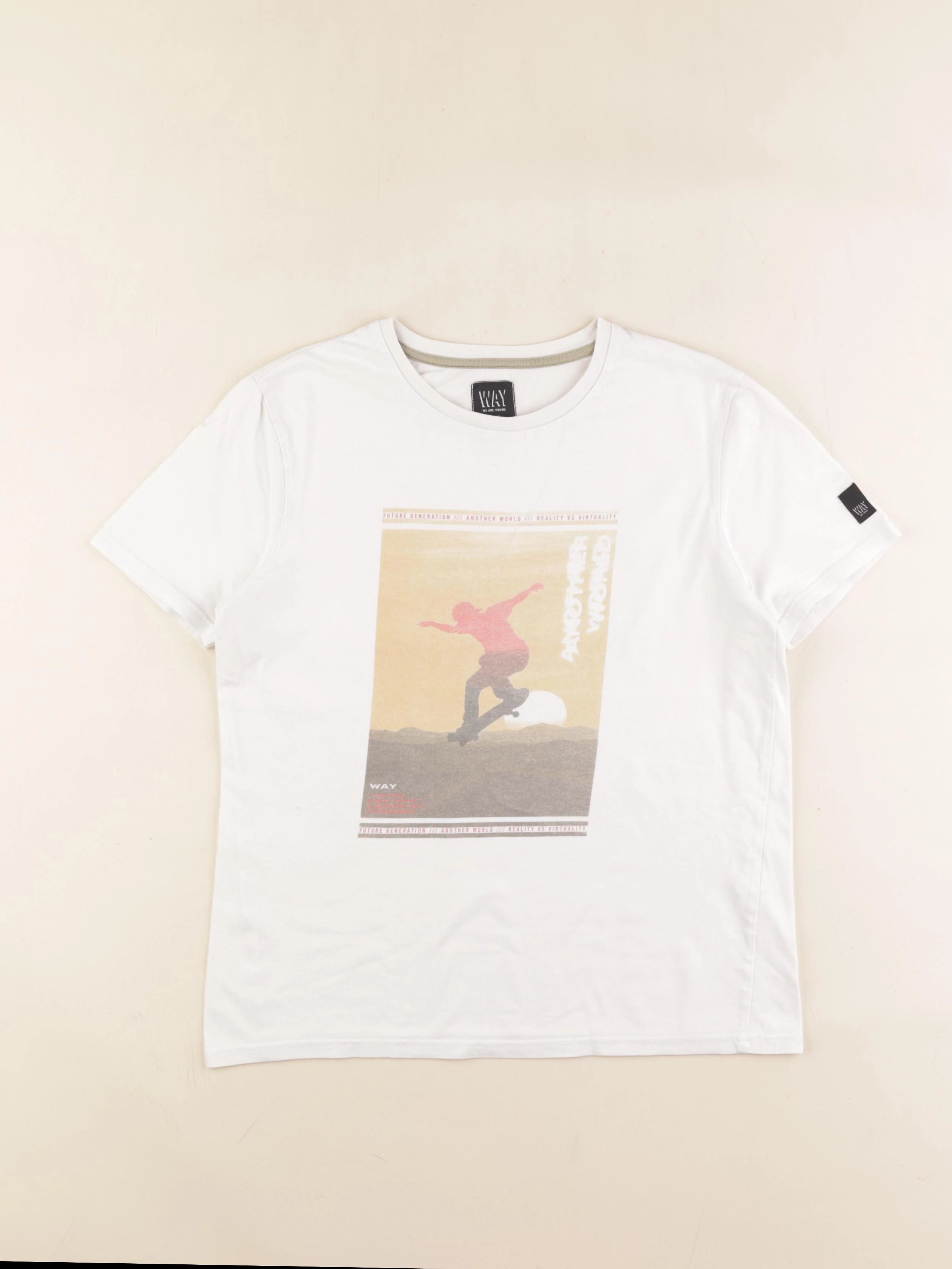 IKKS - tee-shirt blanc - 12 ans