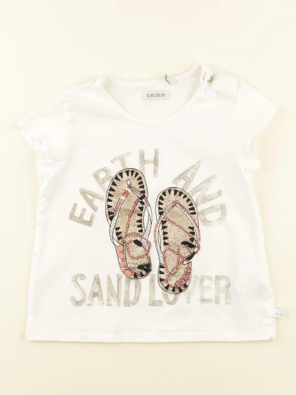 IKKS - débardeur blanc, or - 2 ans