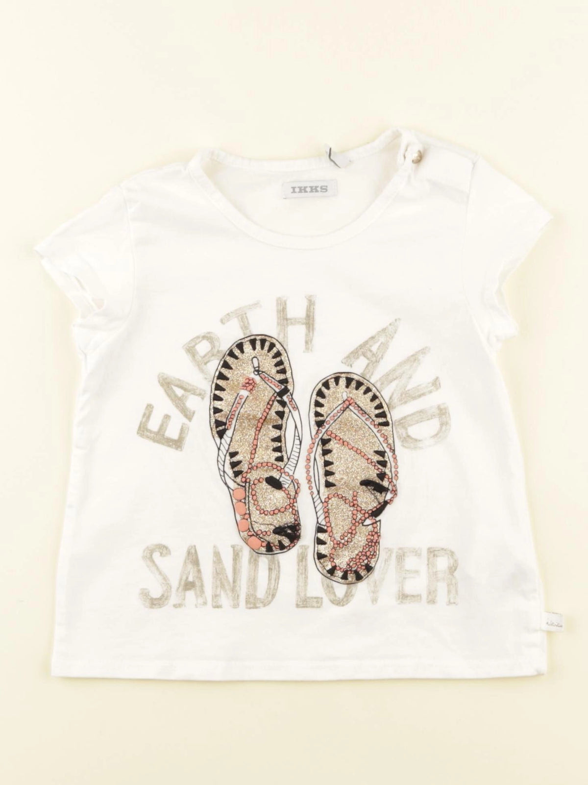 IKKS - débardeur blanc, or - 2 ans