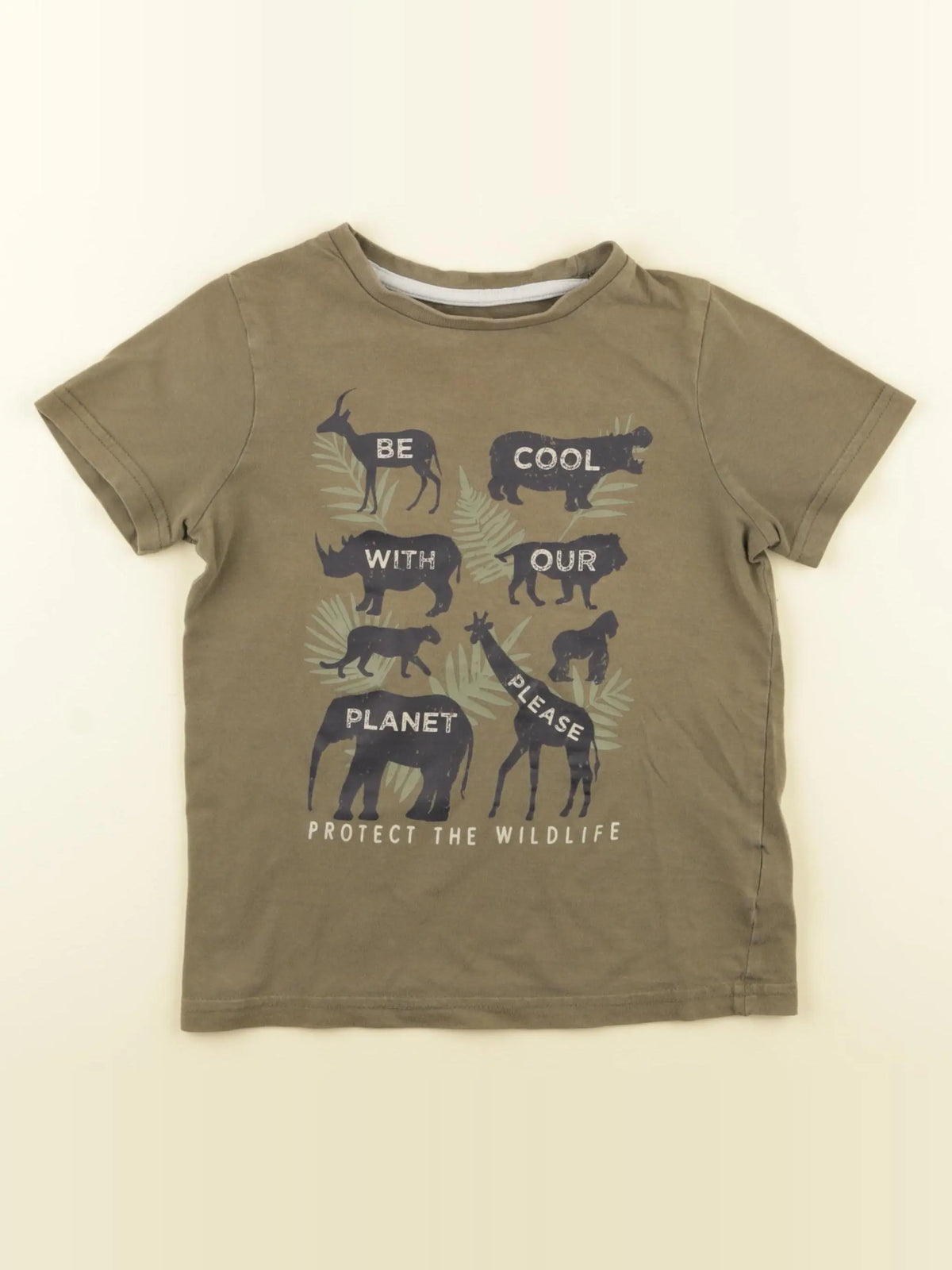 Vertbaudet - tee-shirt vert - 5 ans