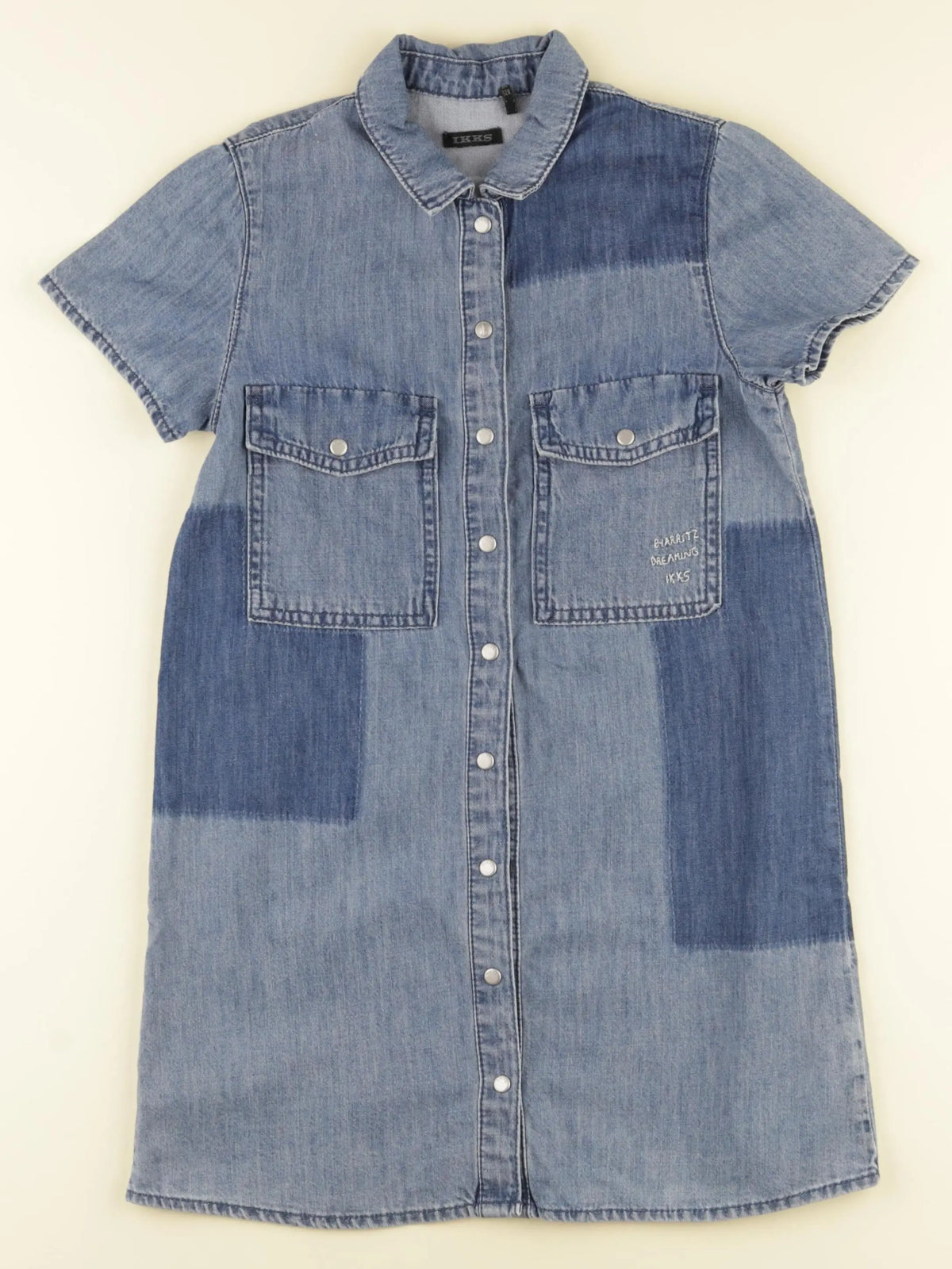 IKKS - robe imprimé au dos bleu - 8 ans