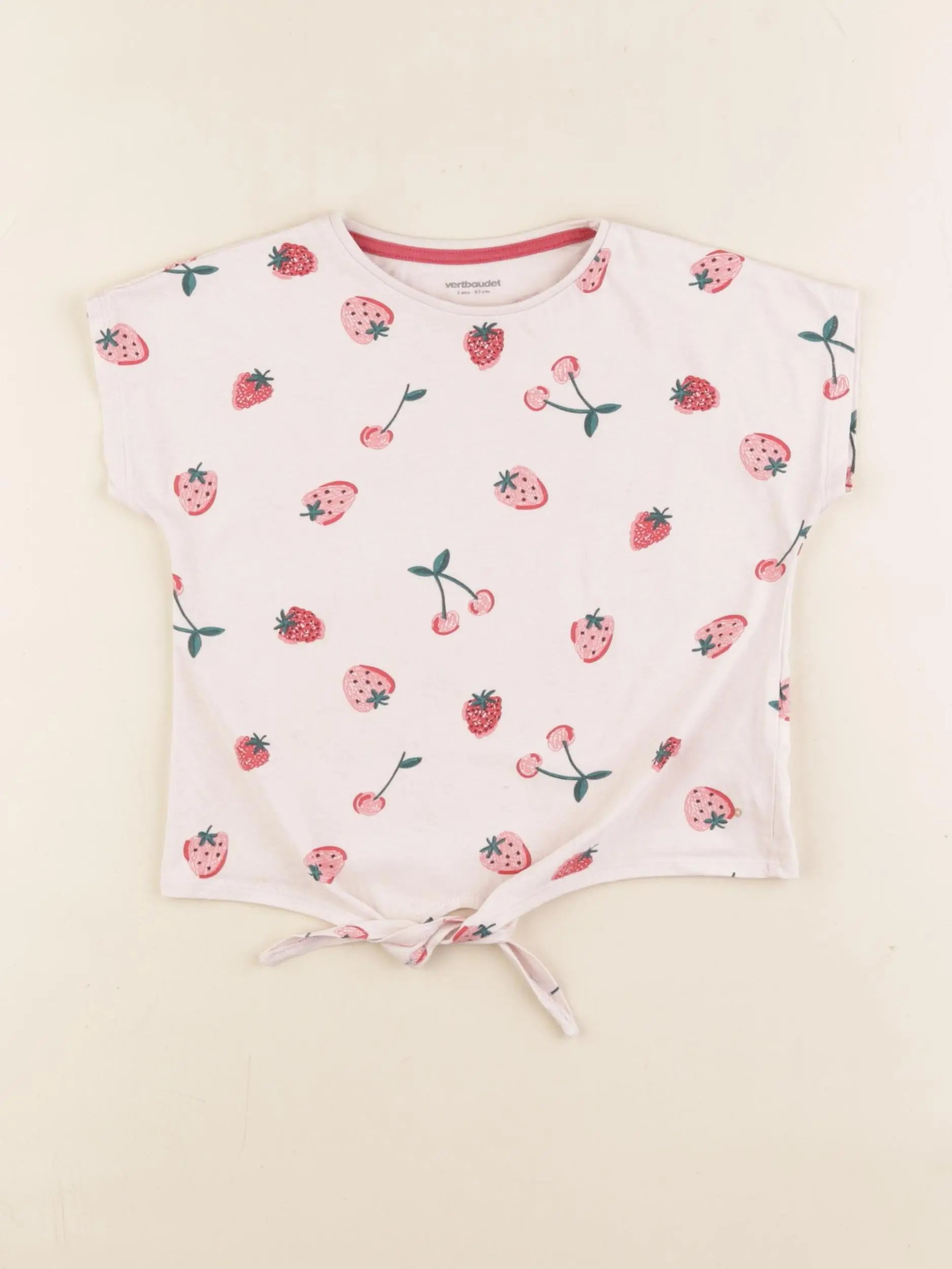 Vertbaudet - tee-shirt rose - 3 ans