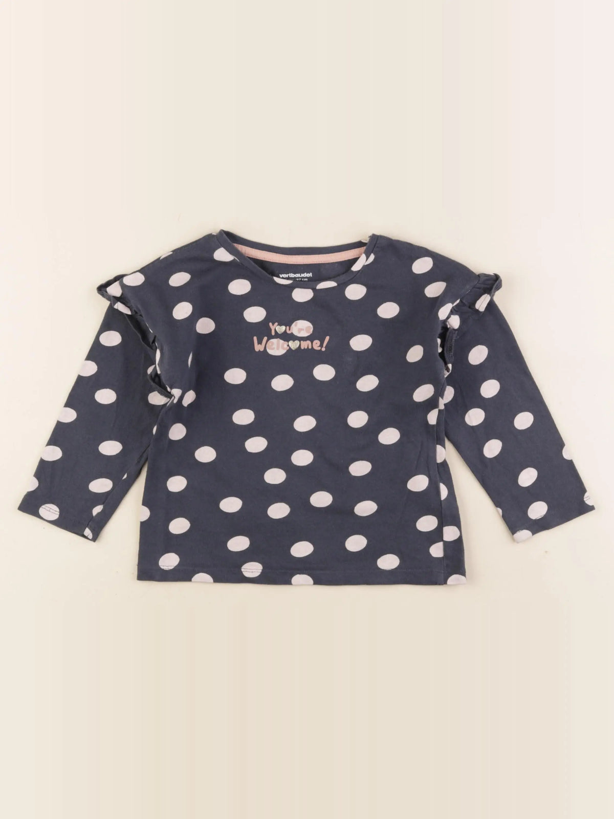 Vertbaudet - tee-shirt bleu - 3 ans