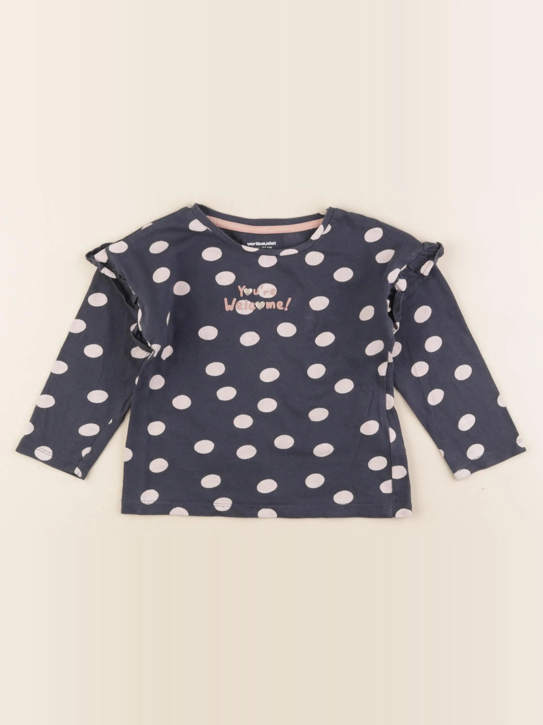 Vertbaudet - tee-shirt bleu - 3 ans