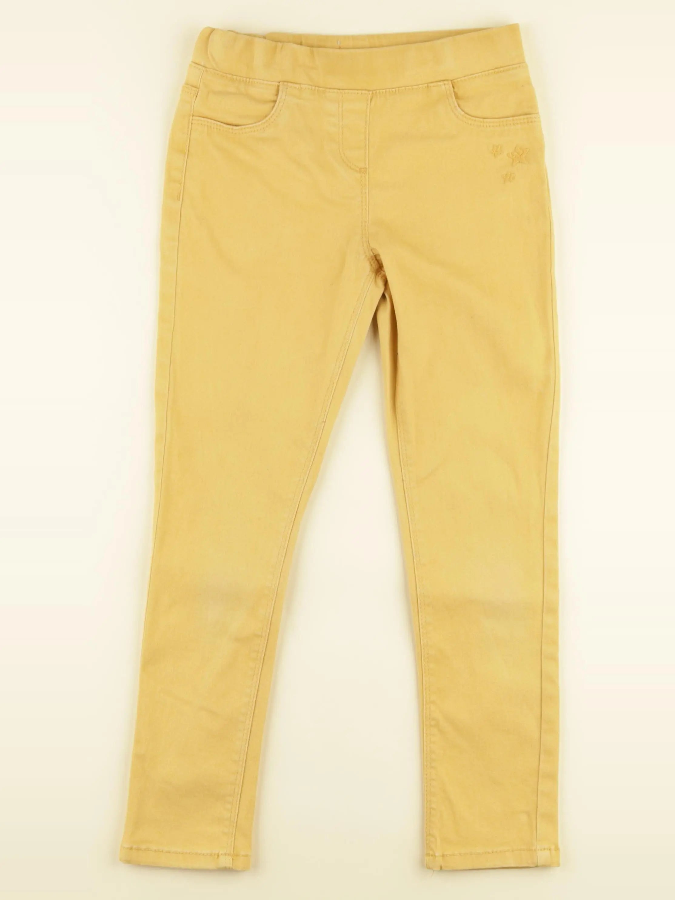 Vertbaudet - jegging jaune - 8 ans