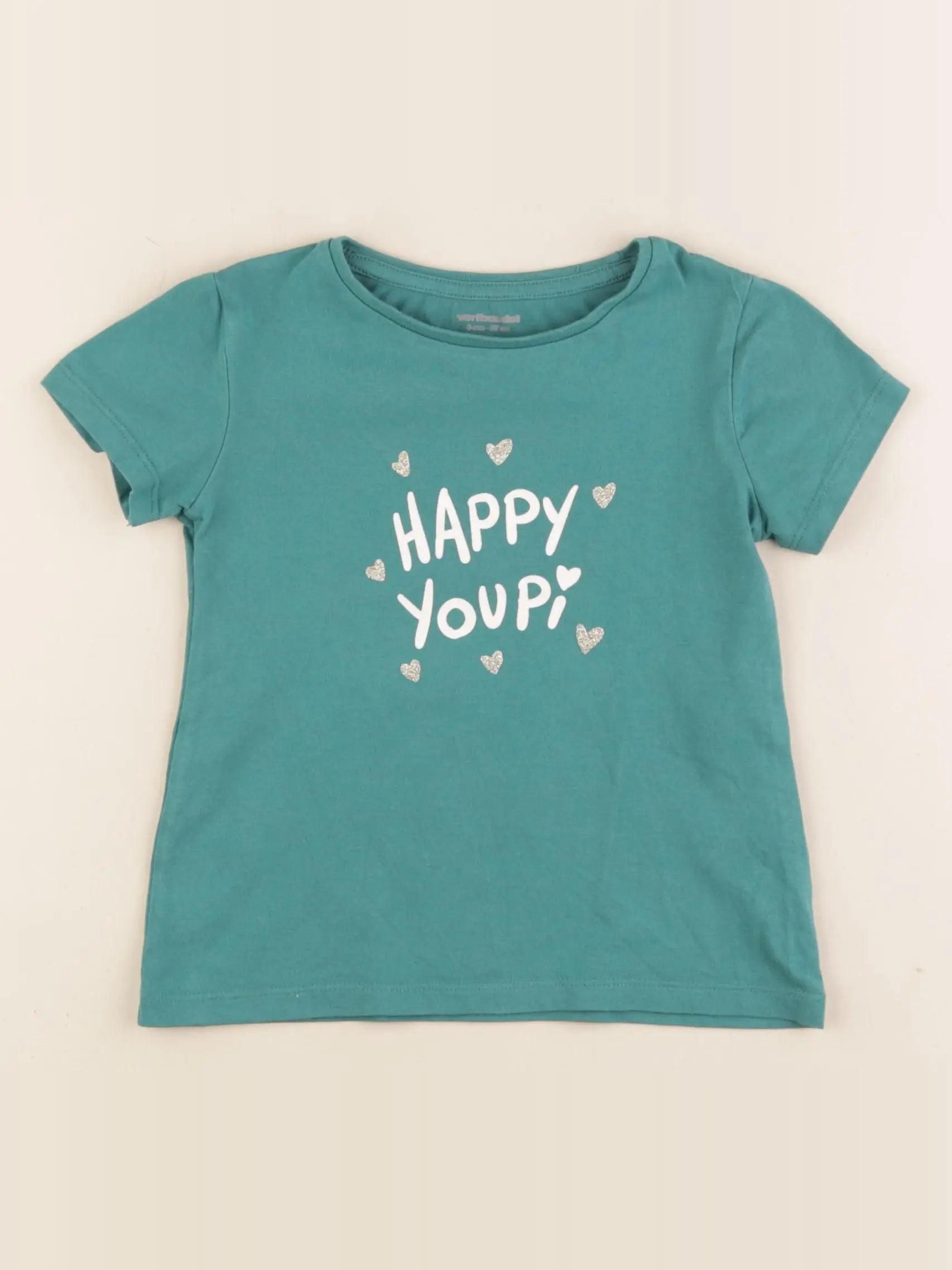 Vertbaudet - tee-shirt vert - 3 ans