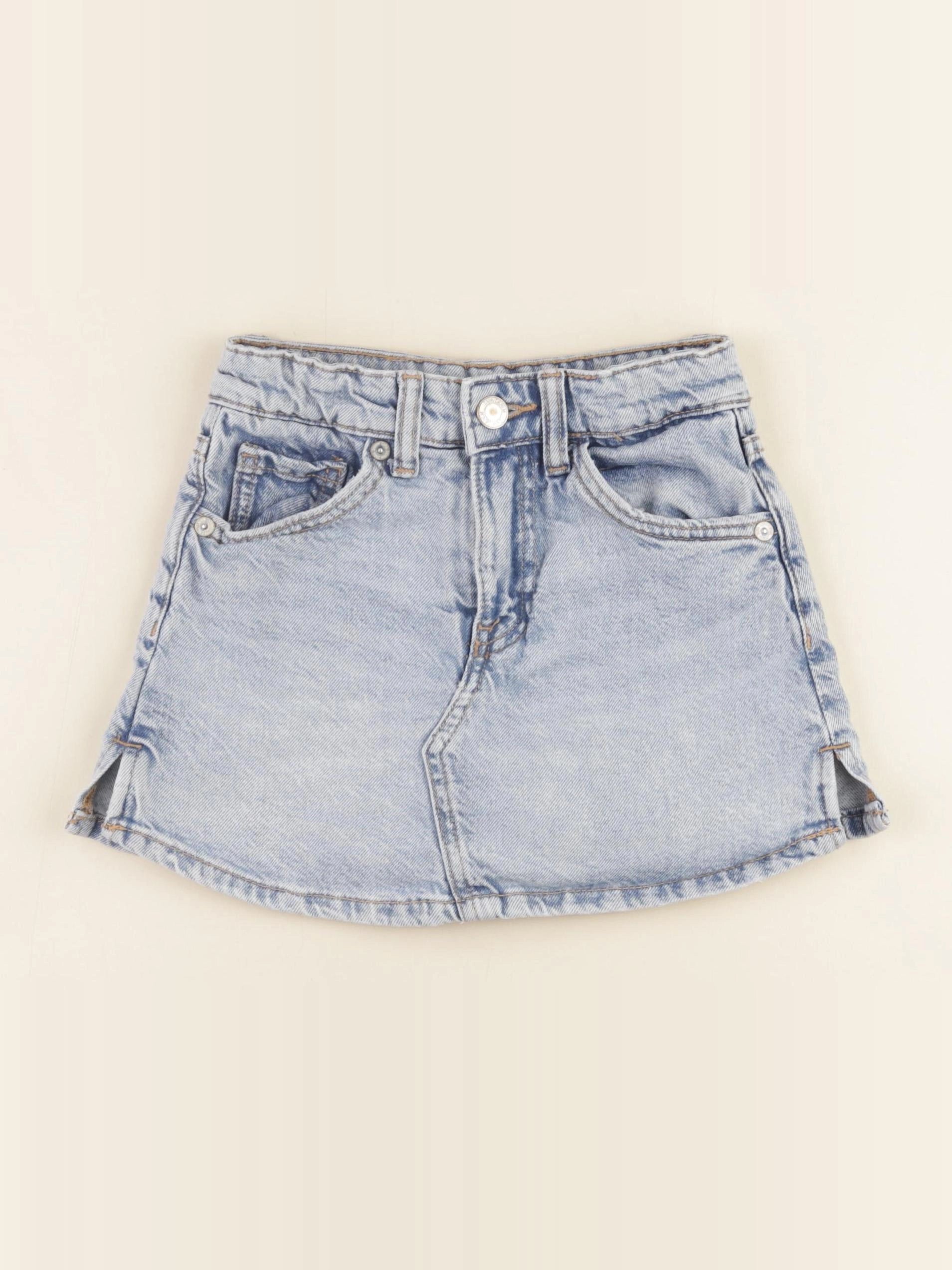 Zara - jupe short bleu - 7 ans