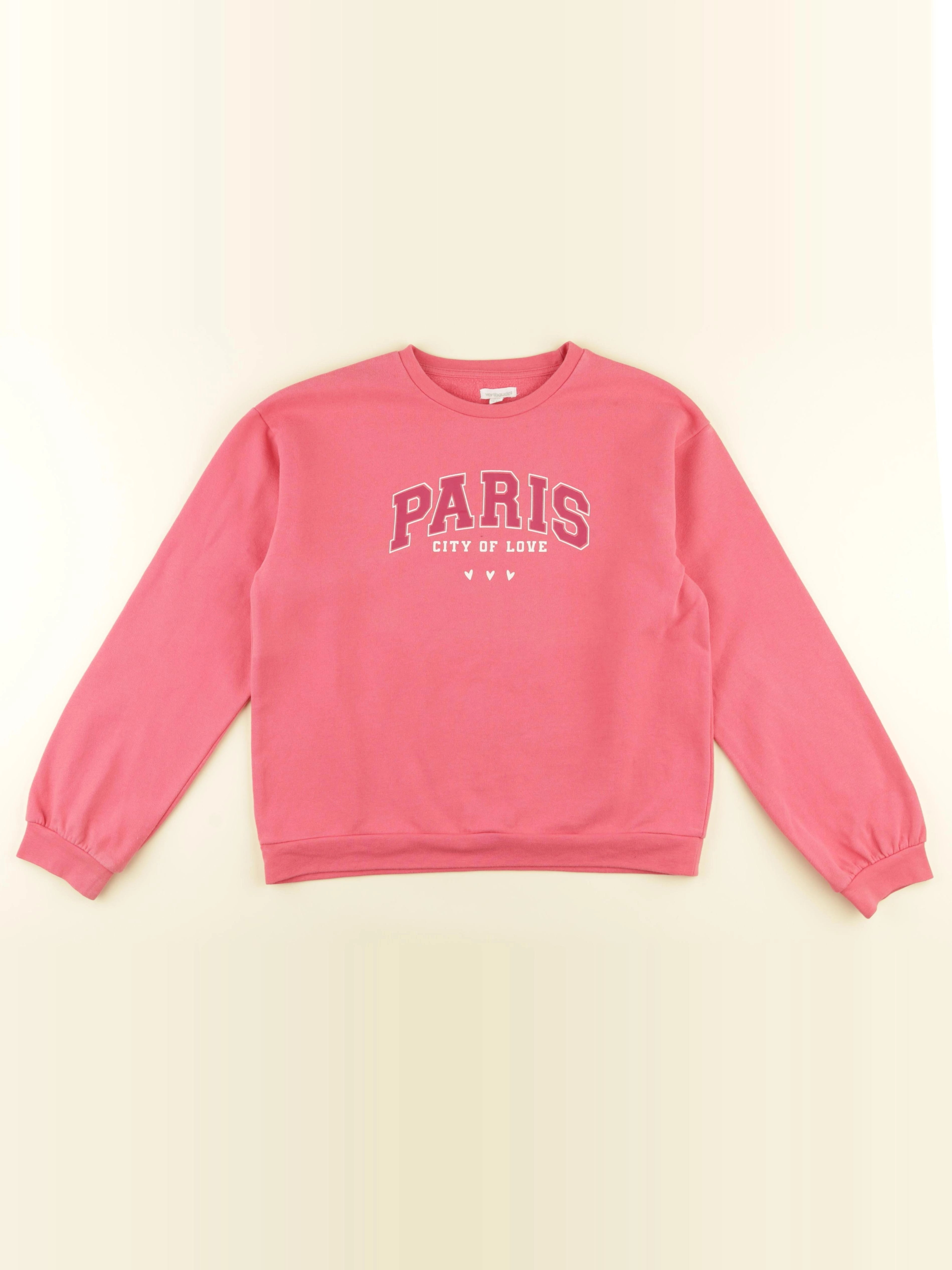 Vertbaudet - sweat rose - 14 ans