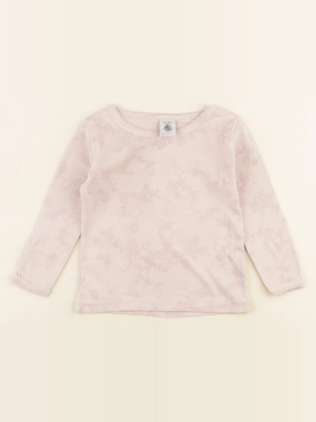 Petit Bateau - maillot de corps rose - 2 ans