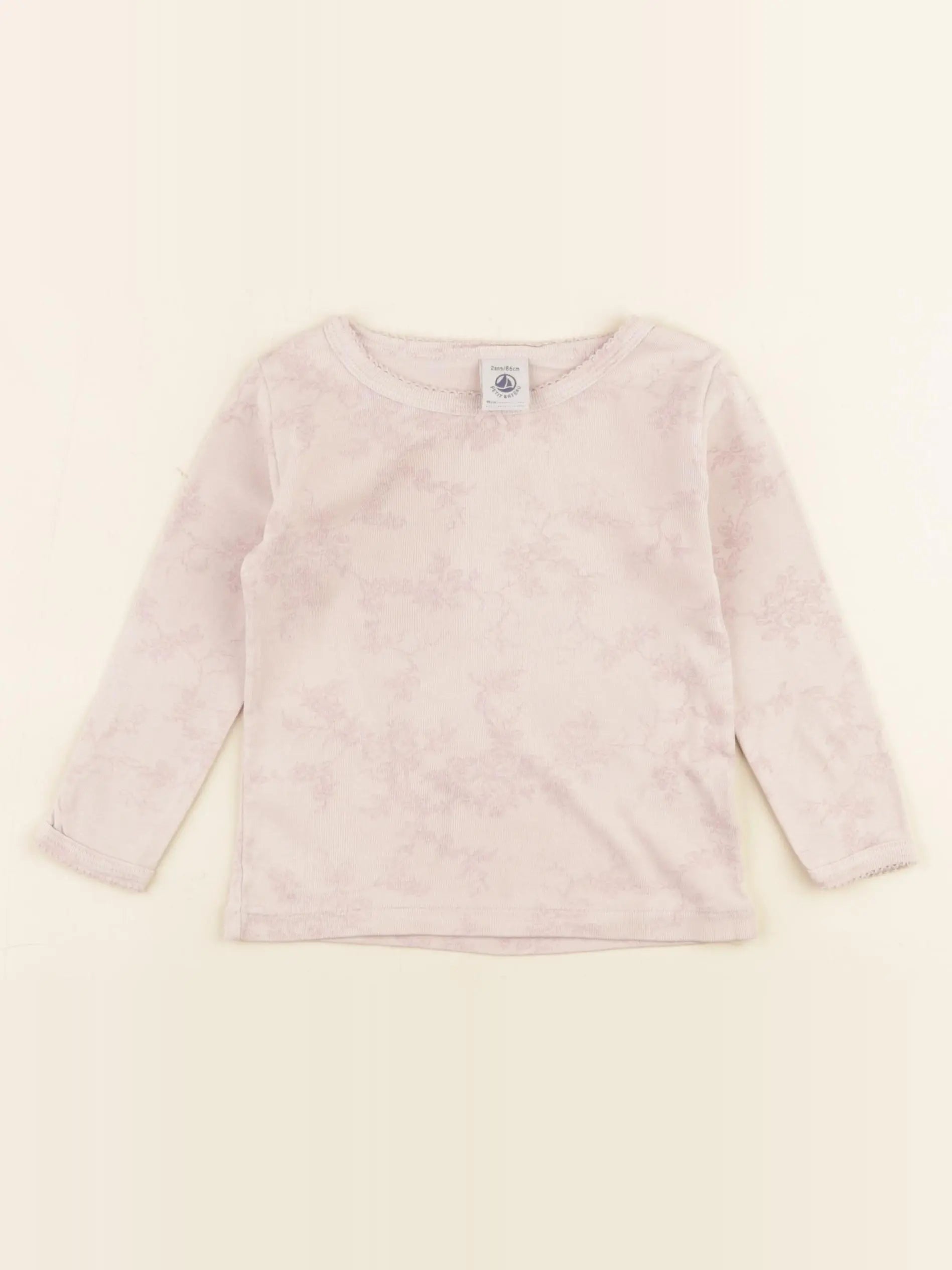 Petit Bateau - maillot de corps rose - 2 ans