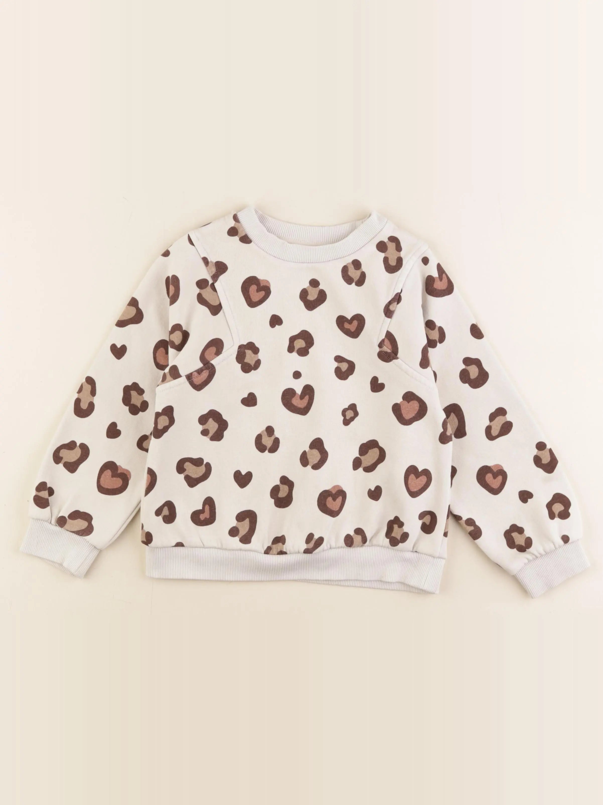 Vertbaudet - sweat beige - 4 ans
