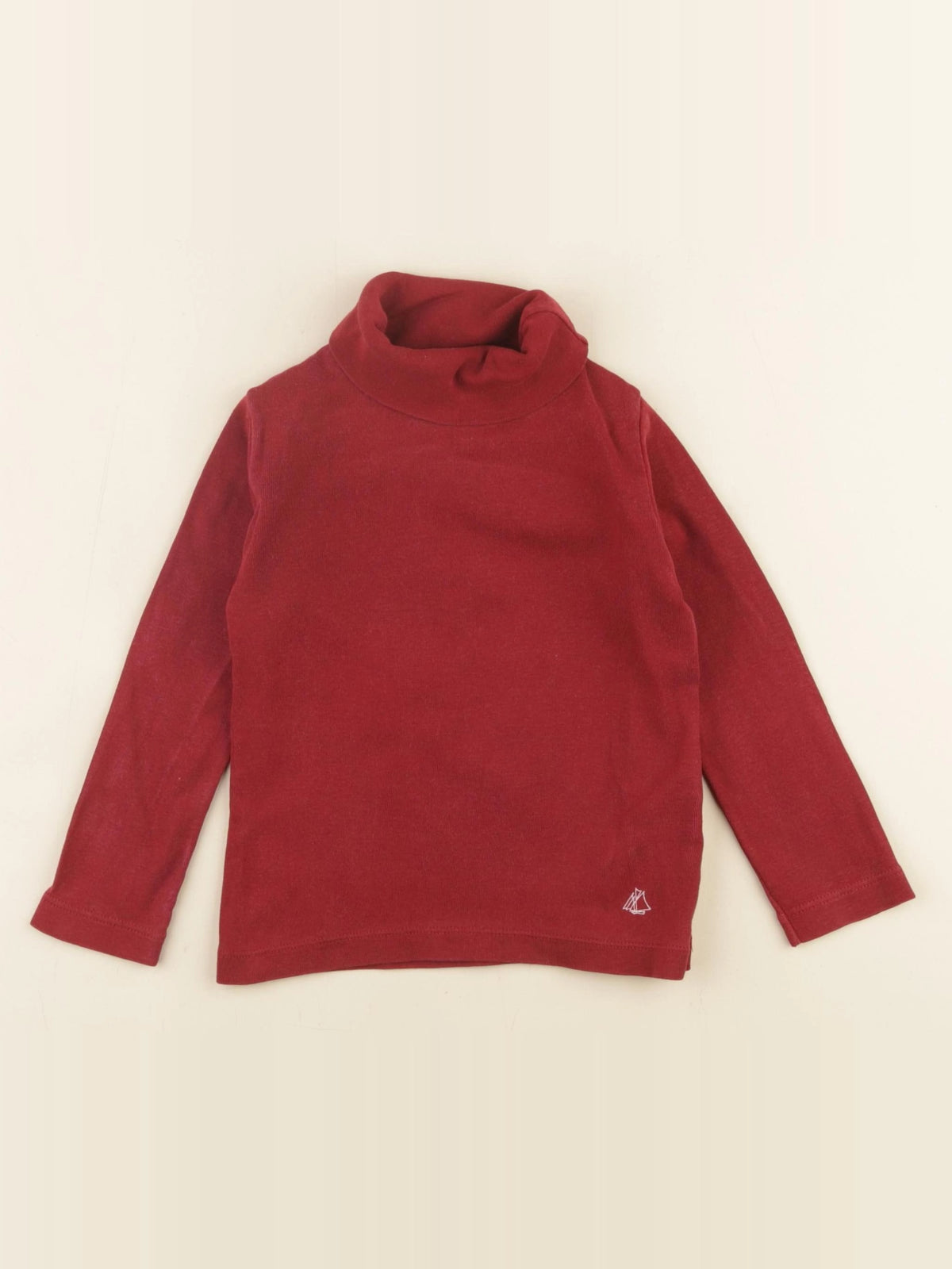Petit Bateau - sous-pull rouge - 3 ans
