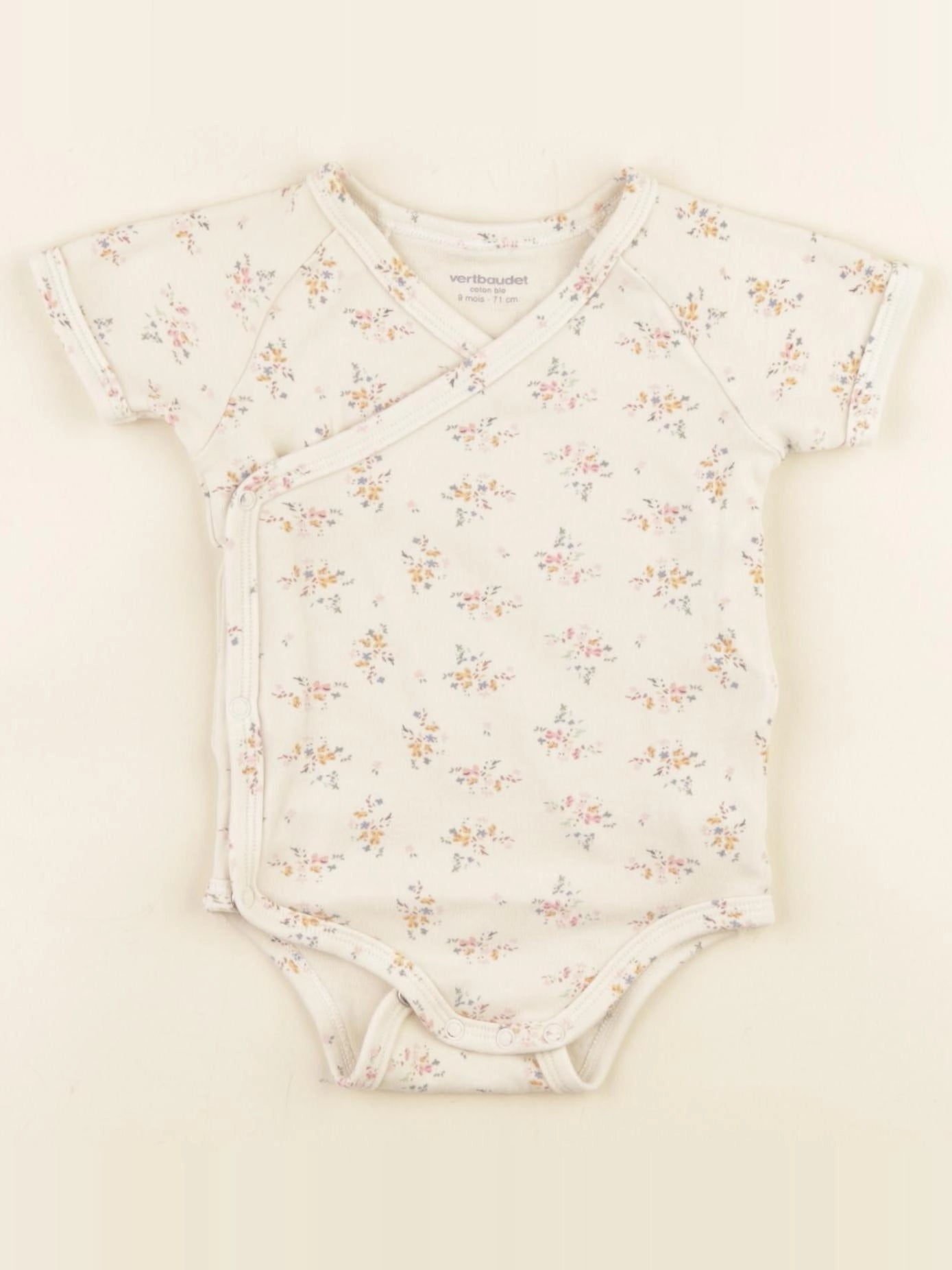 Vertbaudet - body beige - 9 mois