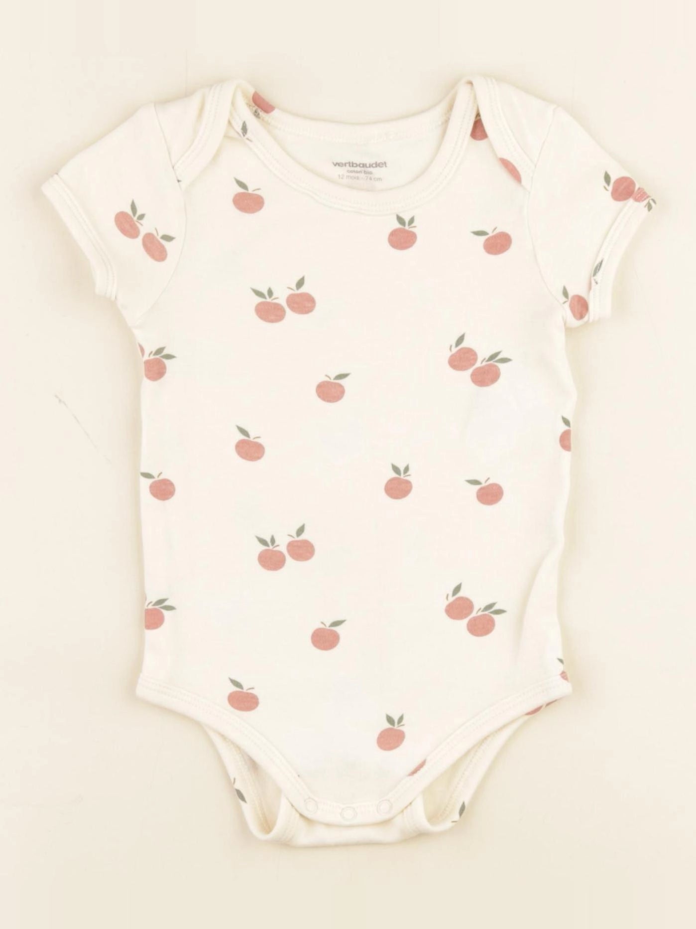 Vertbaudet - body beige - 12 mois