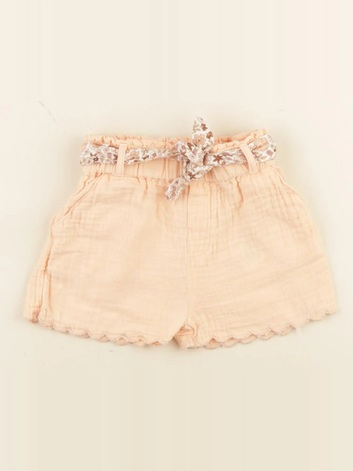 Vertbaudet - short orange - 18 mois