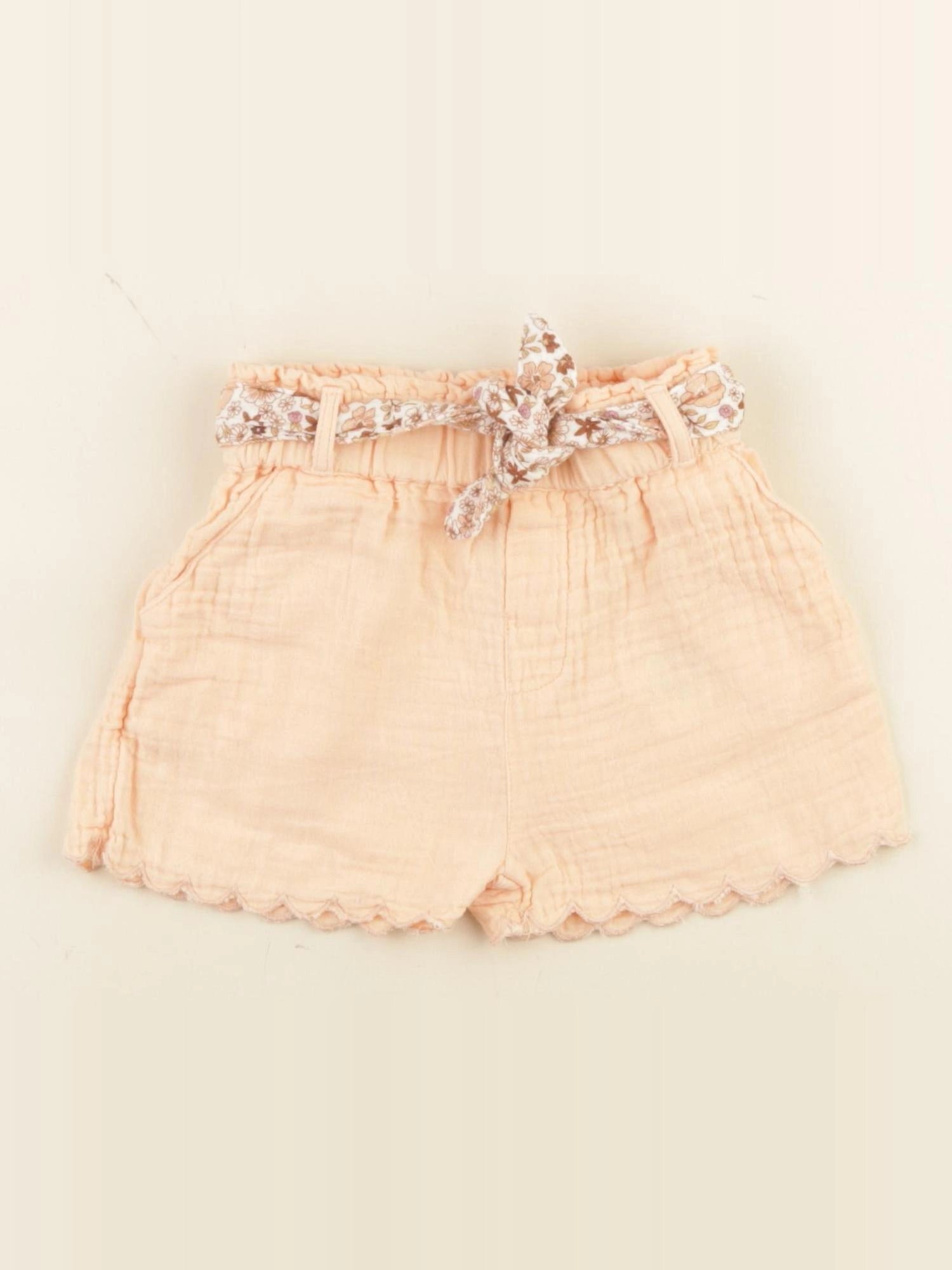 Vertbaudet - short orange - 18 mois