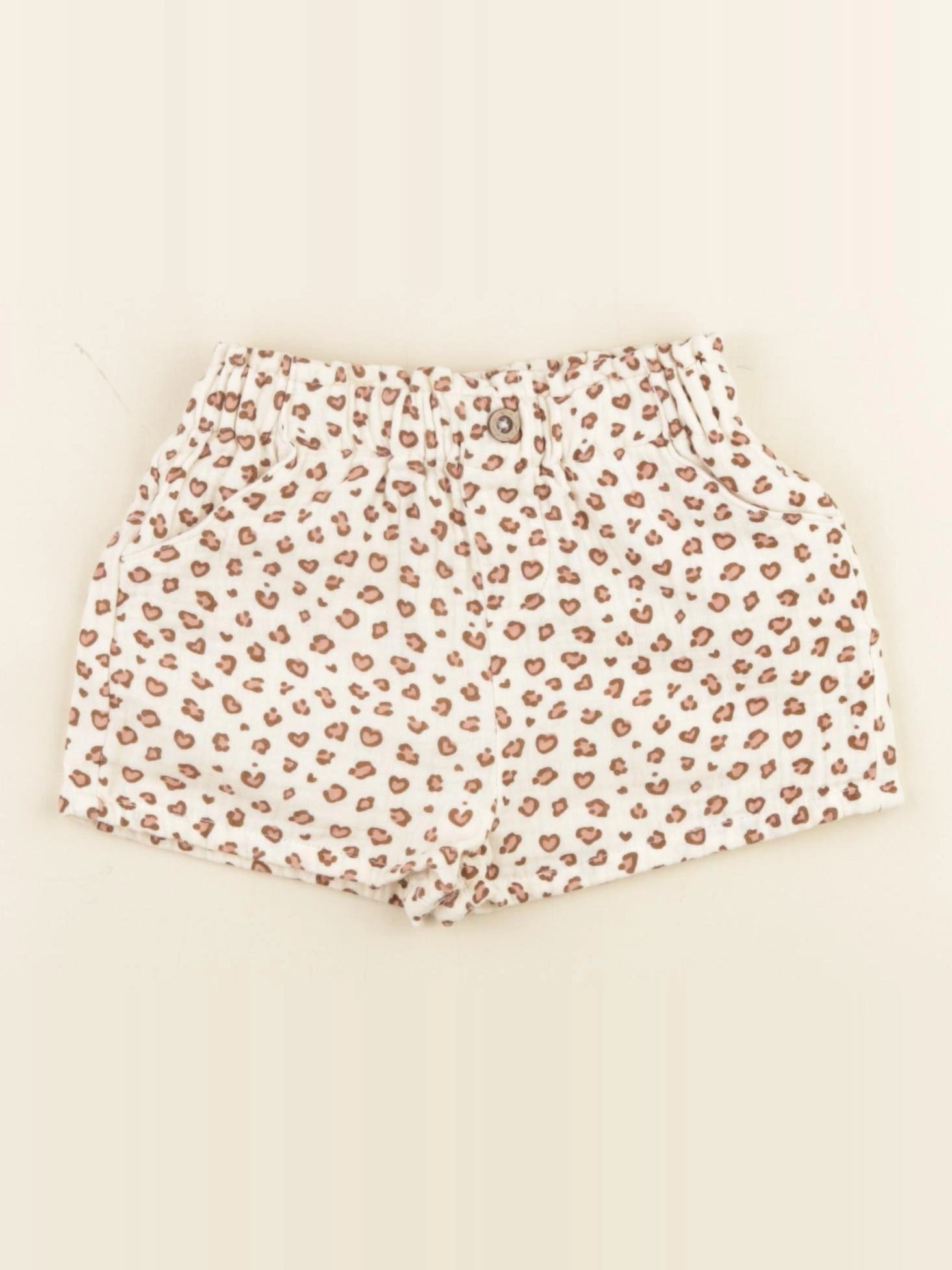 Vertbaudet - short beige, marron - 18 mois