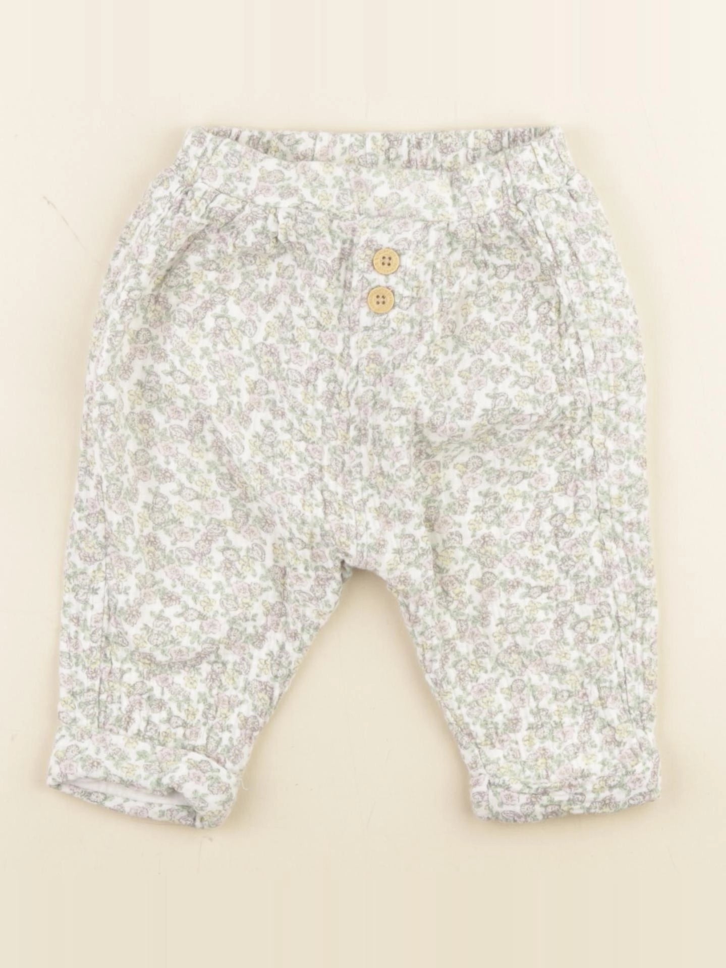 Vertbaudet - pantalon multicolore - 9 mois