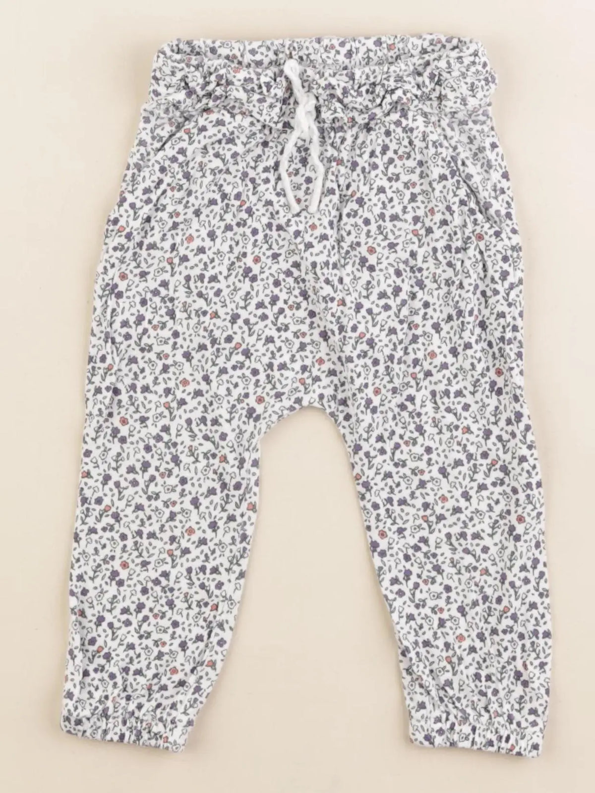 Vertbaudet - sarouel multicolore - 9 mois