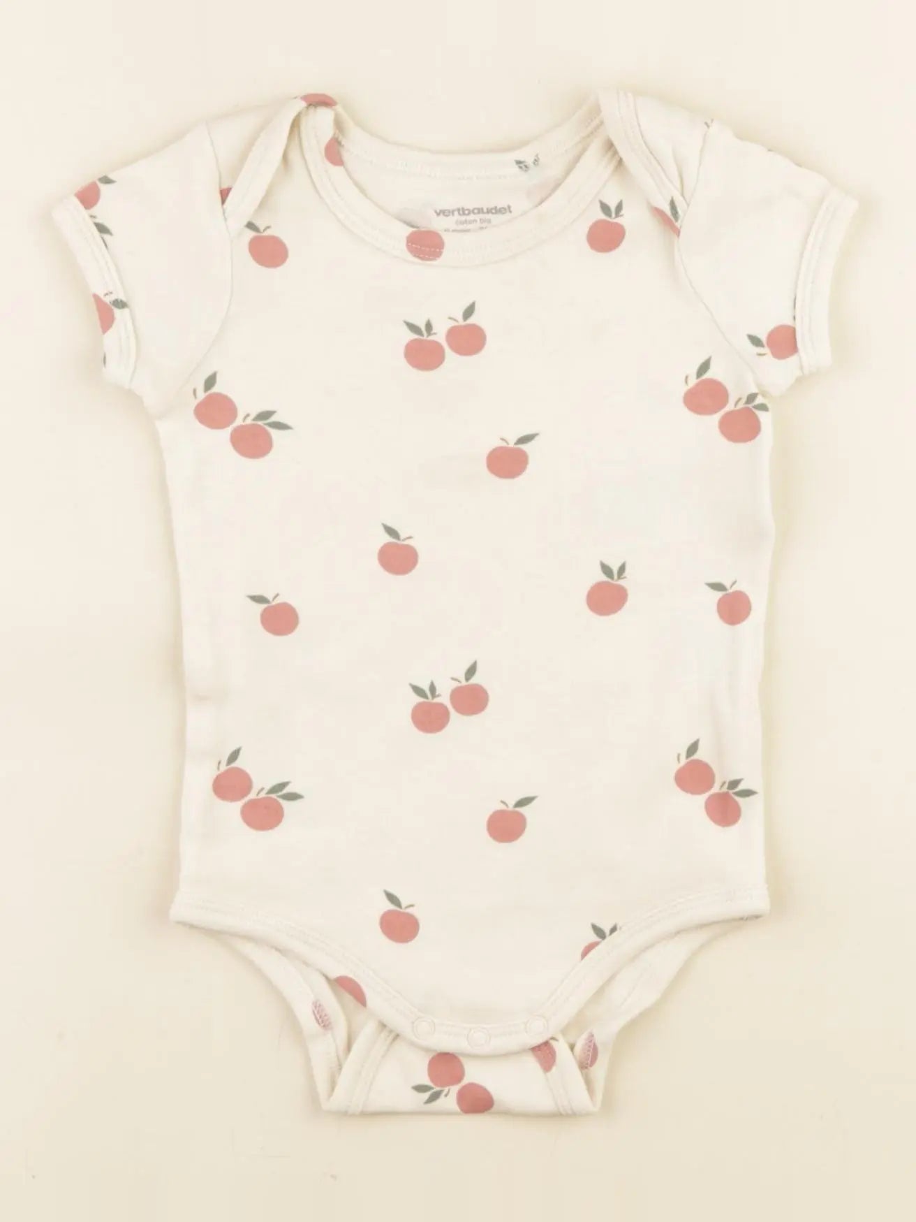 Vertbaudet - body beige - 9 mois