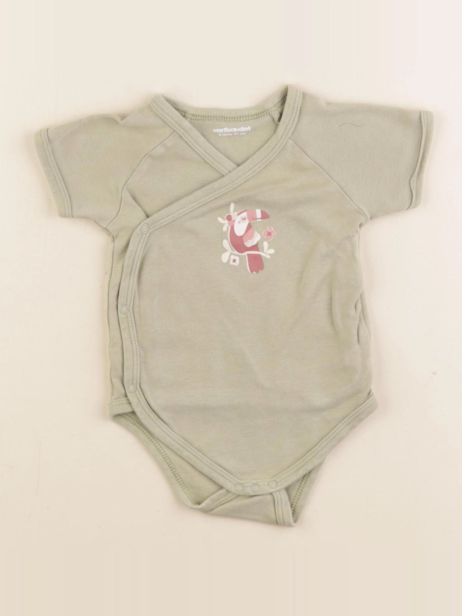 Vertbaudet - body vert - 9 mois