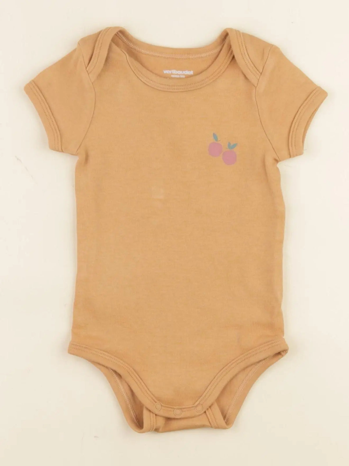 Vertbaudet - body orange - 9 mois