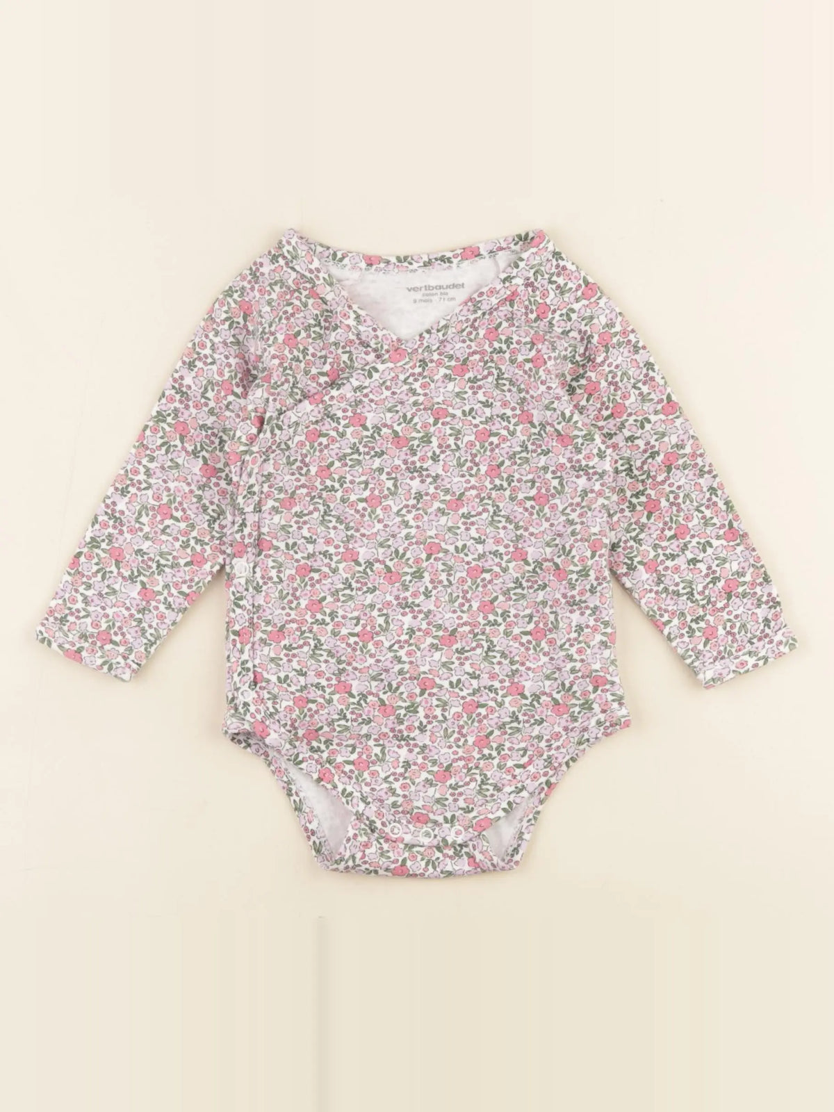 Vertbaudet - body multicolore - 9 mois