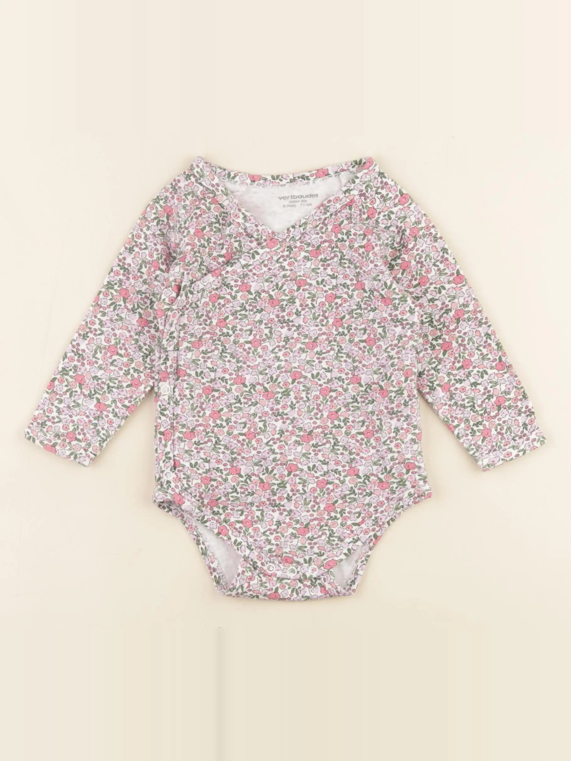 Vertbaudet - body multicolore - 9 mois