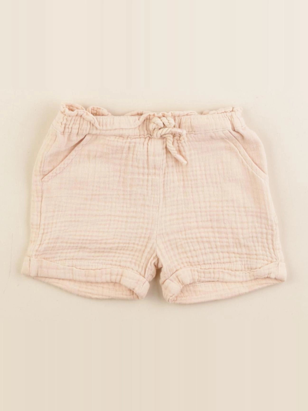 Vertbaudet - short rose - 12 mois