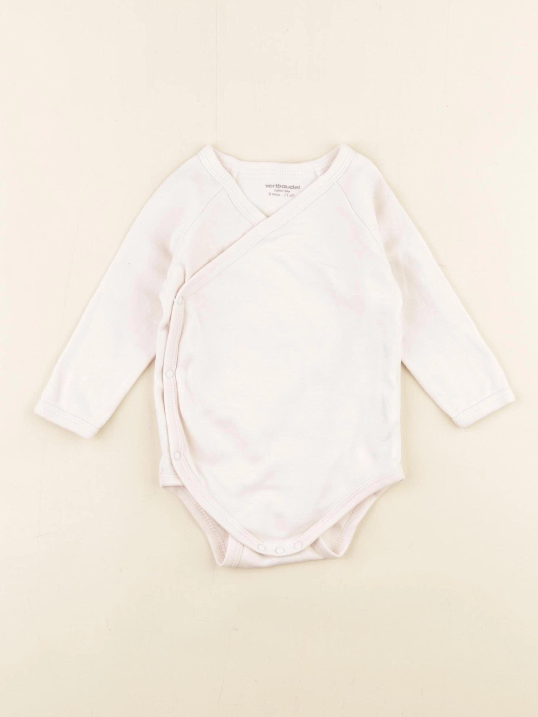 Vertbaudet - body rose - 9 mois