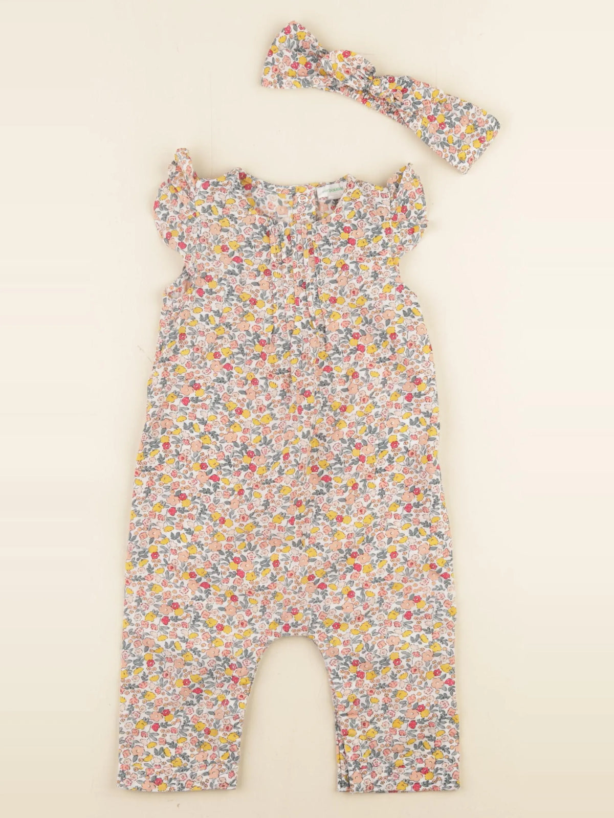 Vertbaudet - combinaison multicolore - 6/9 mois