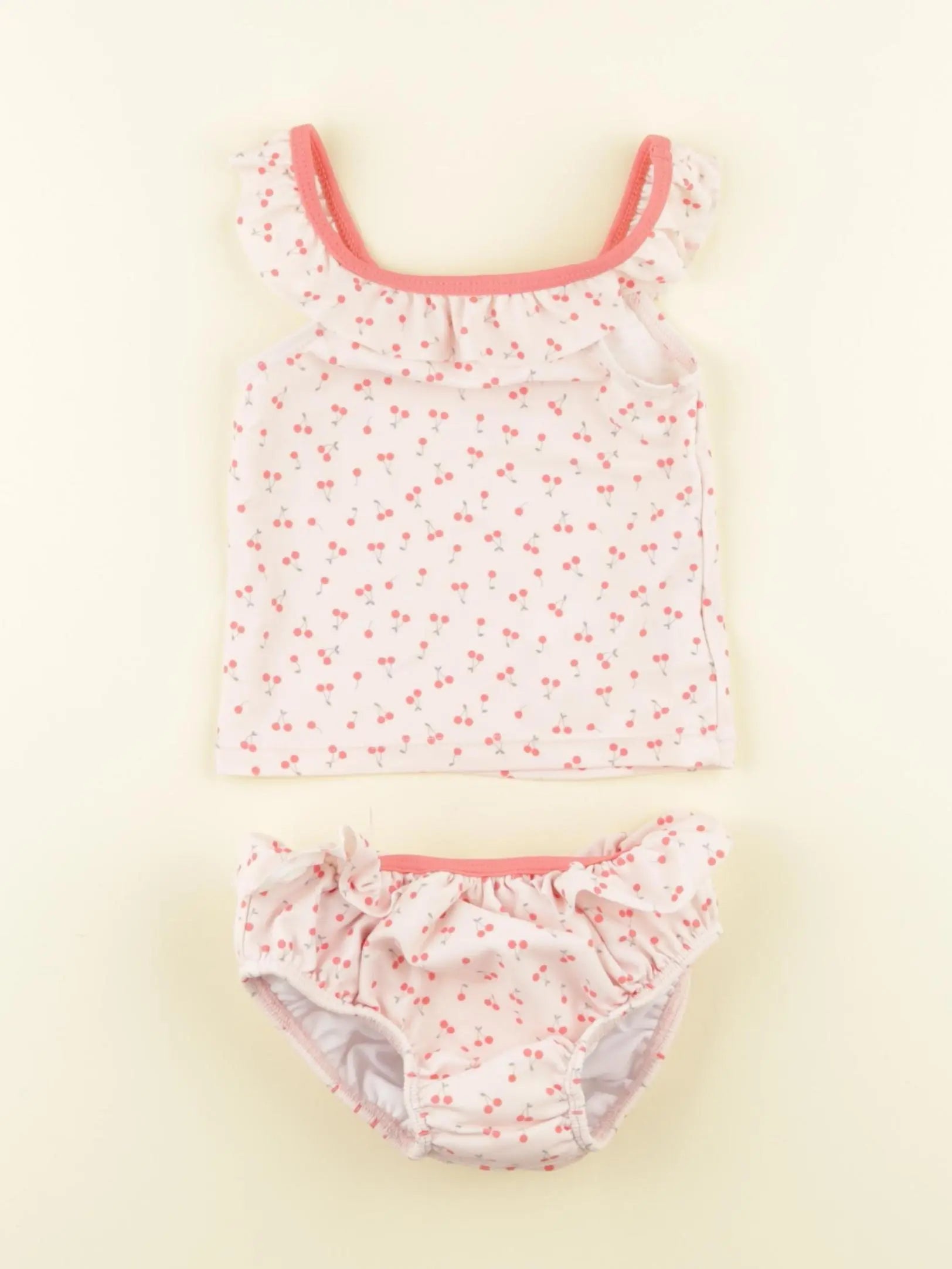Vertbaudet - maillot de bain rose - 6/9 mois