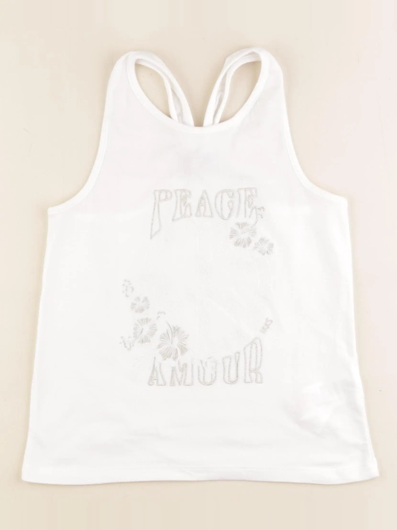 IKKS - débardeur blanc - 10 ans