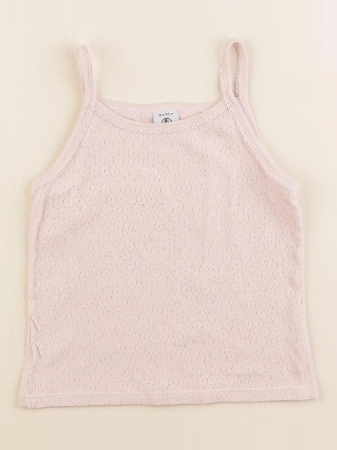 Petit Bateau - maillot de corps rose - 3 ans