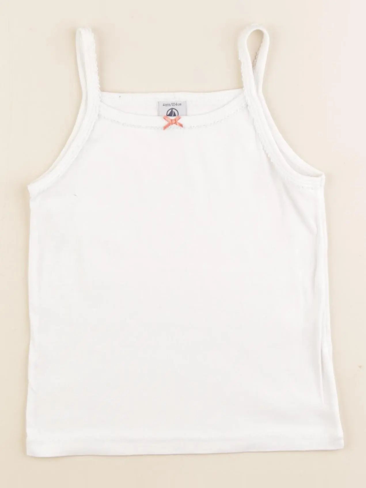 Petit Bateau - maillot de corps blanc - 4 ans