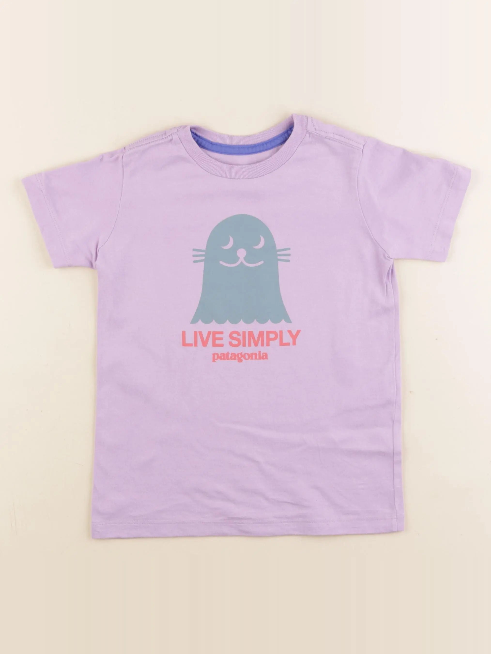 Patagonia - tee-shirt violet - 4 ans