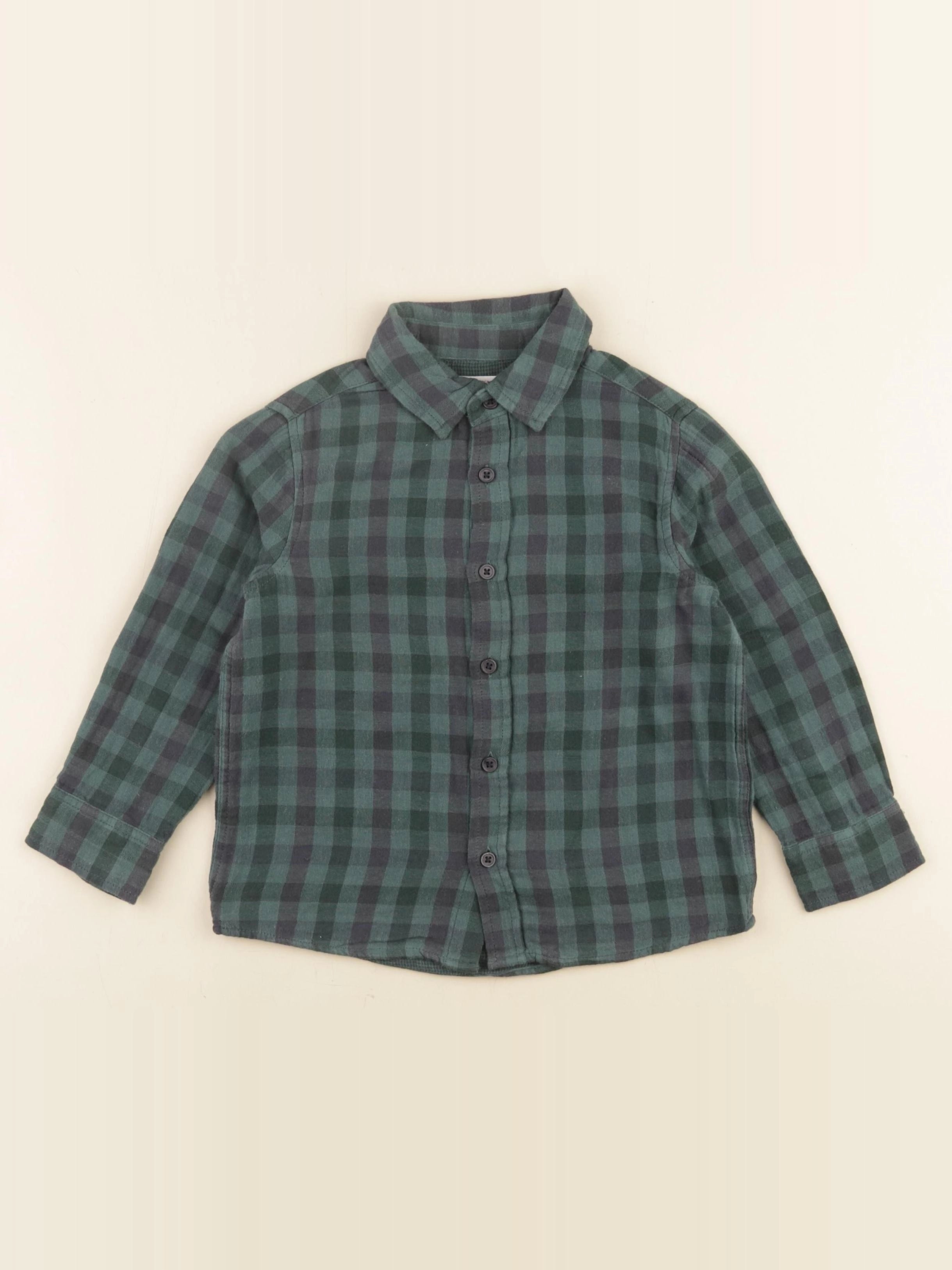 Monoprix - chemise vert - 3 ans