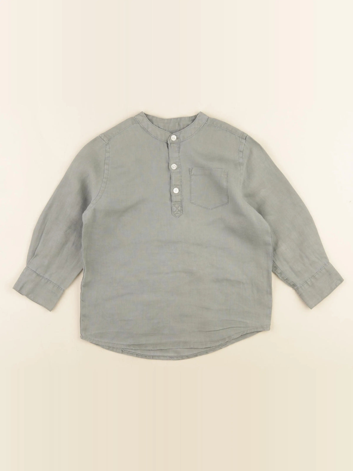 Monoprix - chemise taupe - 3 ans