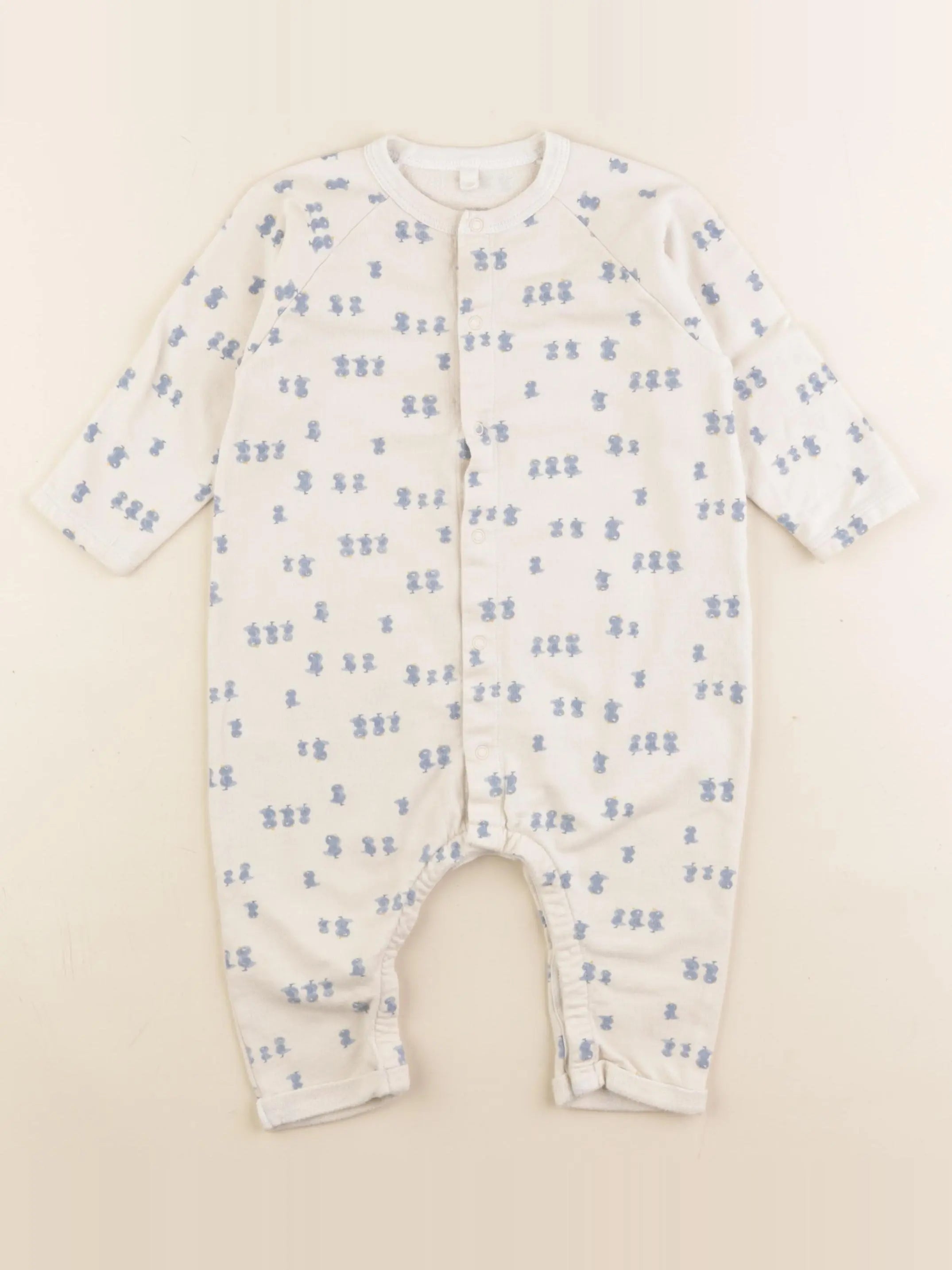 Petit Bateau - pyjama coton beige - 18 mois